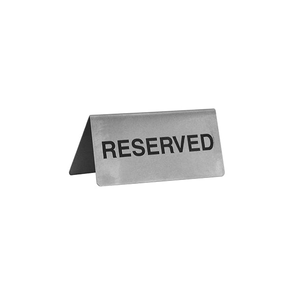 Trenton Reserved A-Frame Table Sign (100x43mm - Silver)