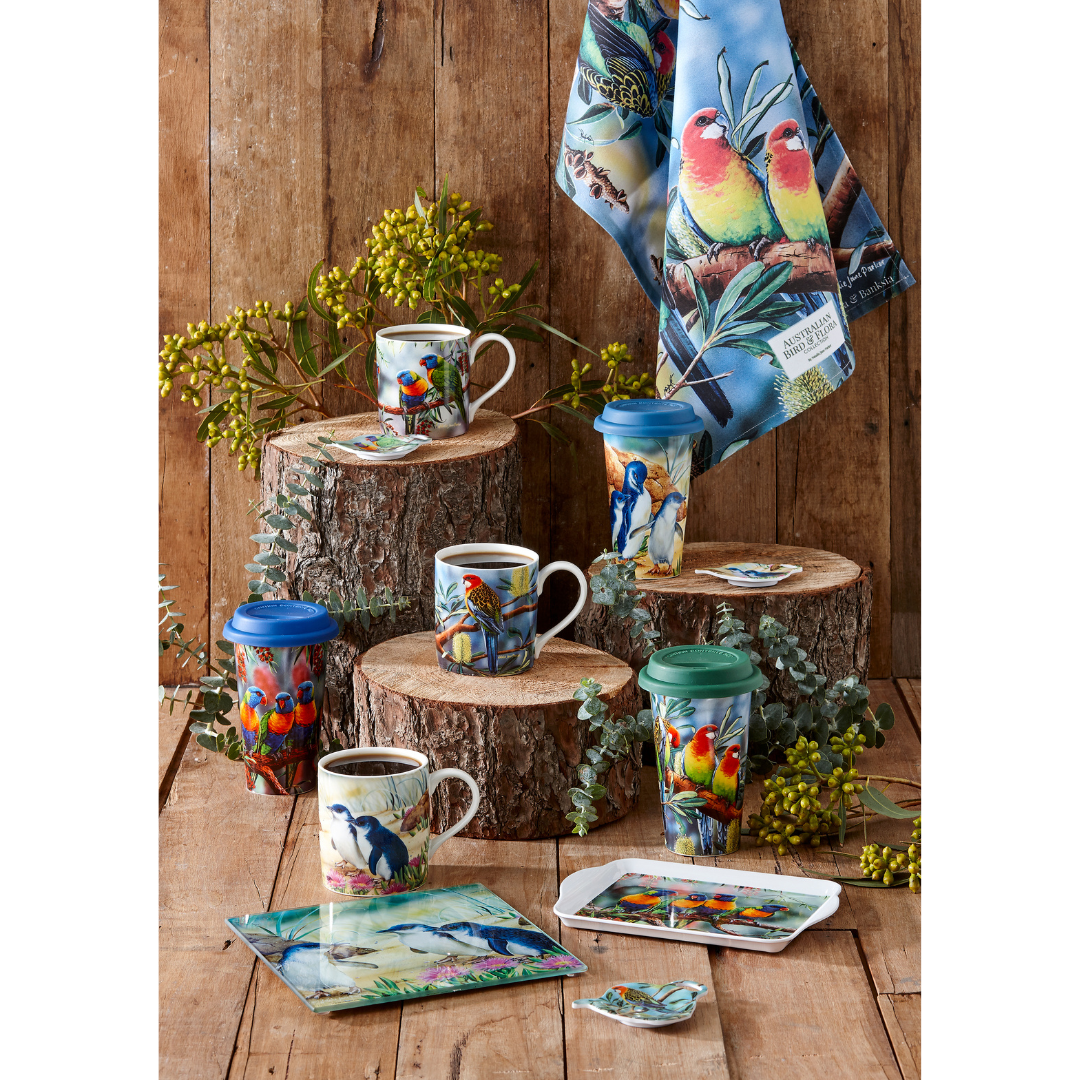 Ashdene Aus Bird & Flora Penguin & Ice Plant Mug