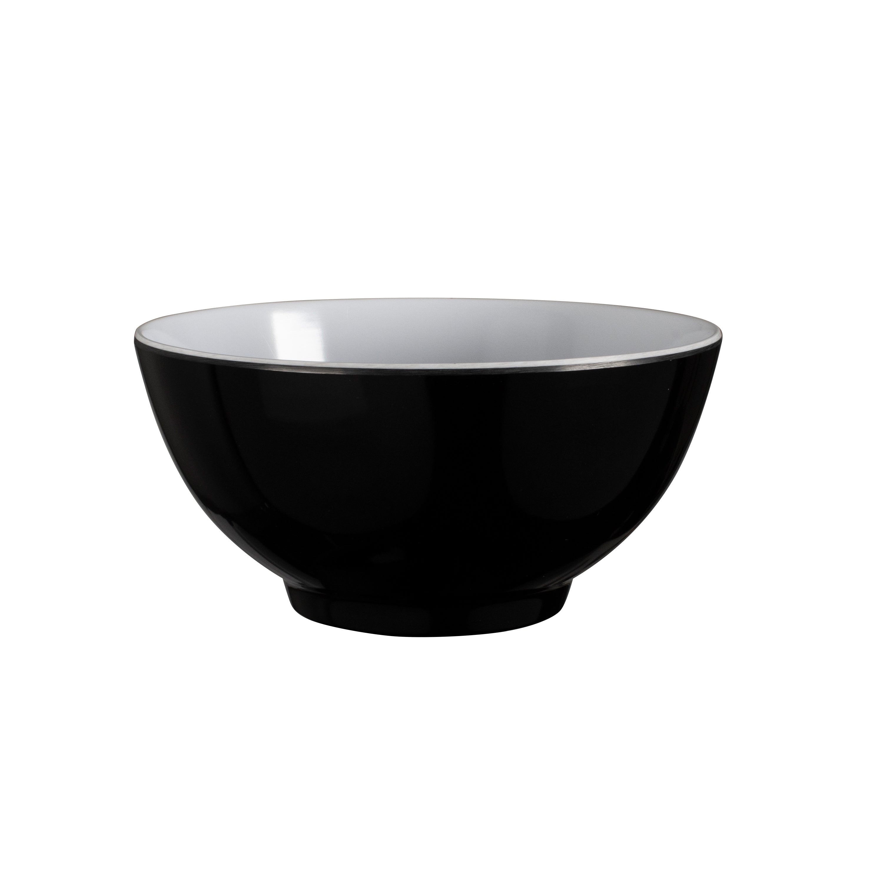 Serroni Two-Tone Melamine Bowl 15cm - Black