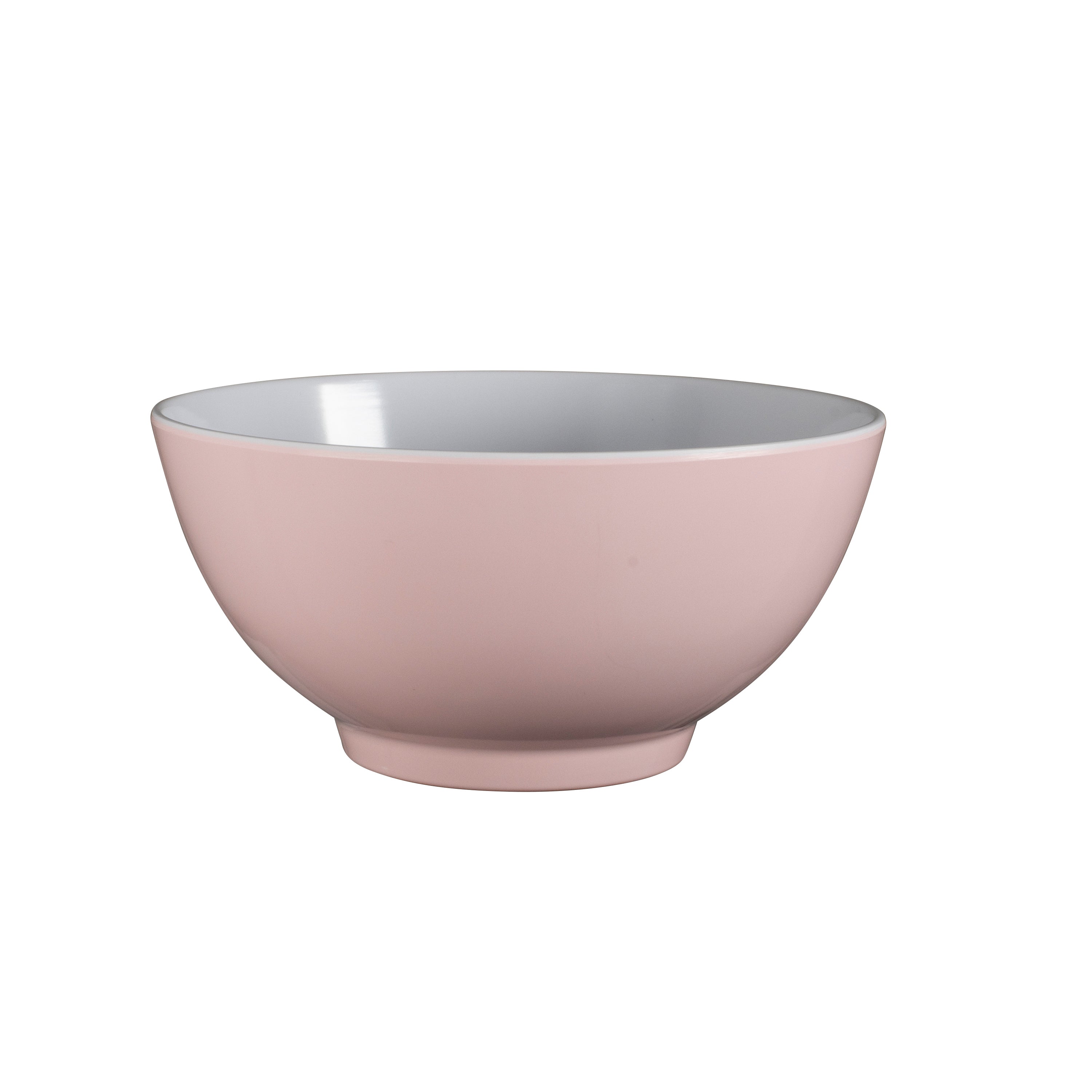 Serroni Two-Tone Melamine Bowl 15cm - Pastel Pink