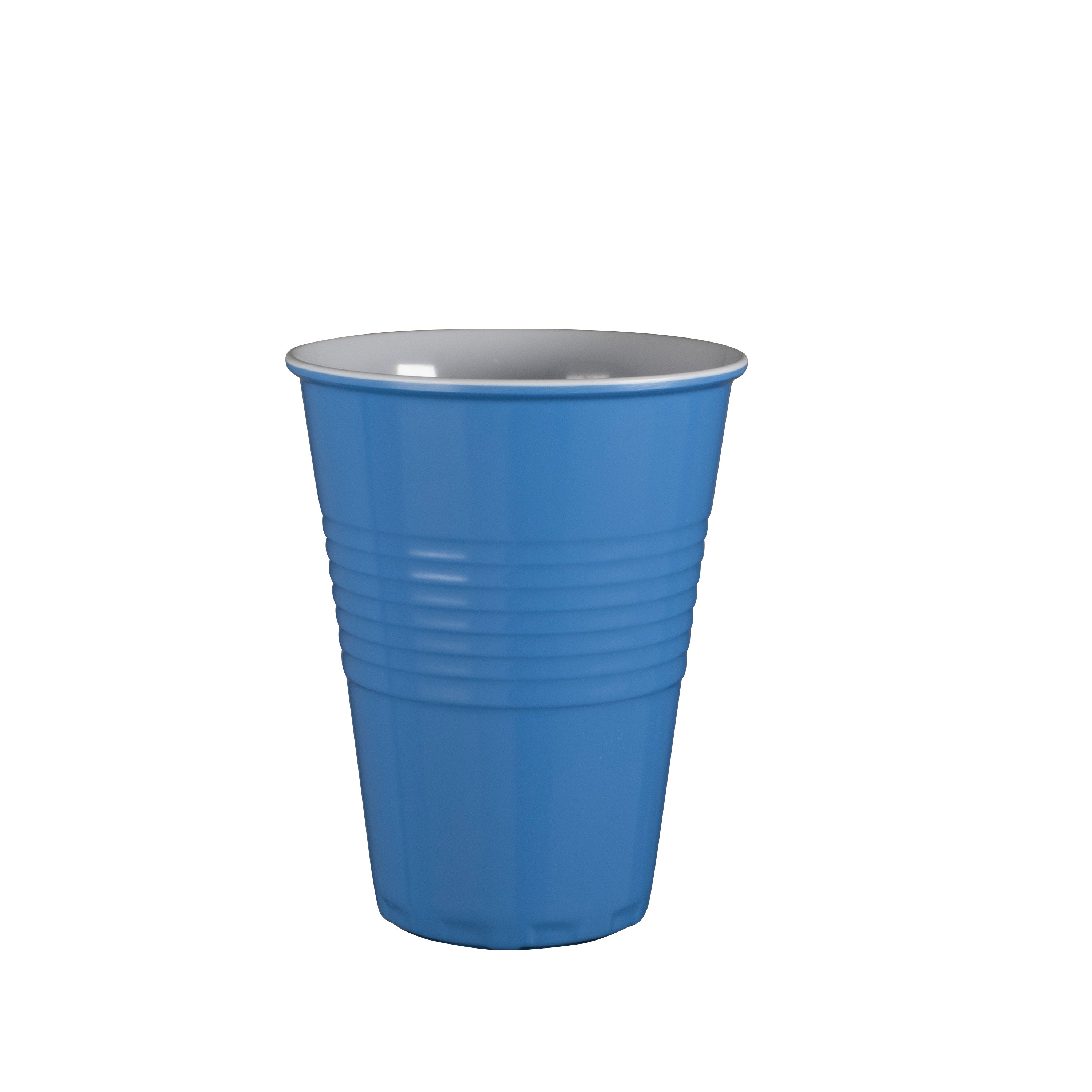 Serroni Miami Two-Tone Melamine Cup (400ml) - Cornflower Blue