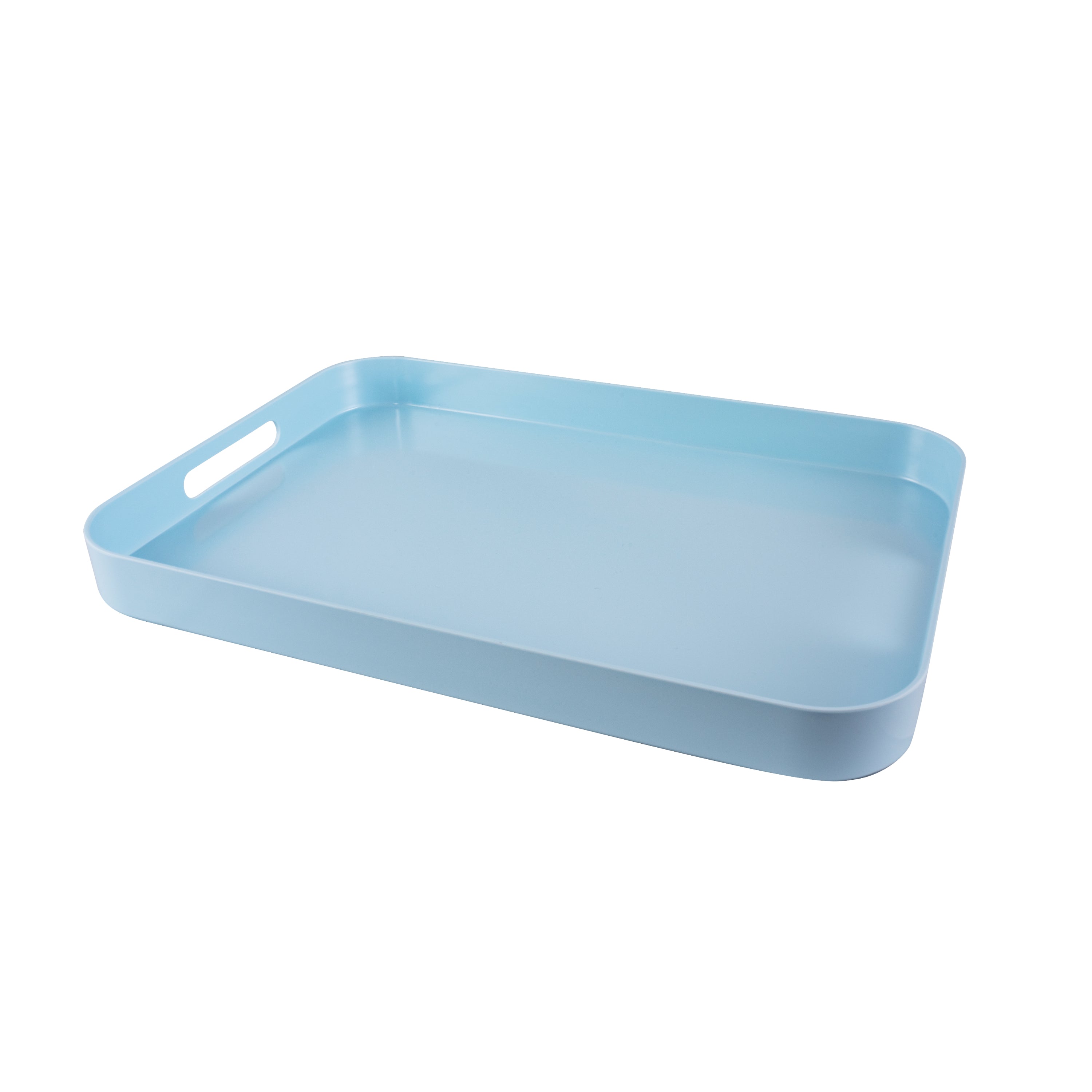 Serroni Melamine Rectangular Tray 49x35cm - Duck Egg Blue