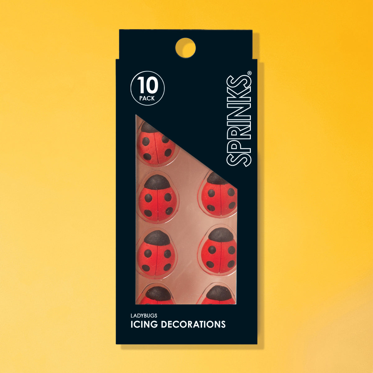 Sprinks Icing Decorations Ladybugs 10 Piece