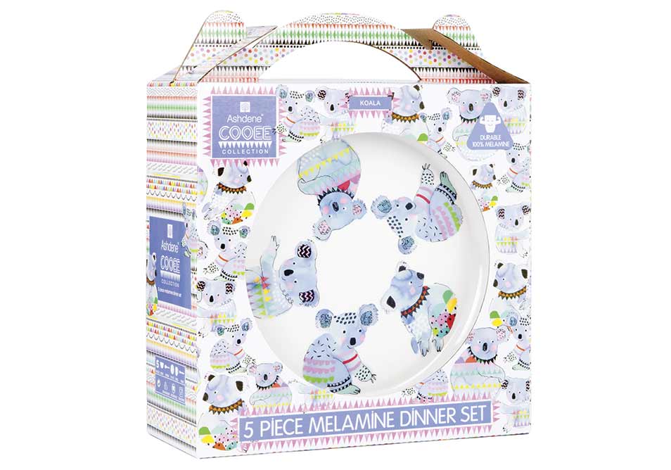 Ashdene Cooee 5 Piece Koala Kids Dinner Set