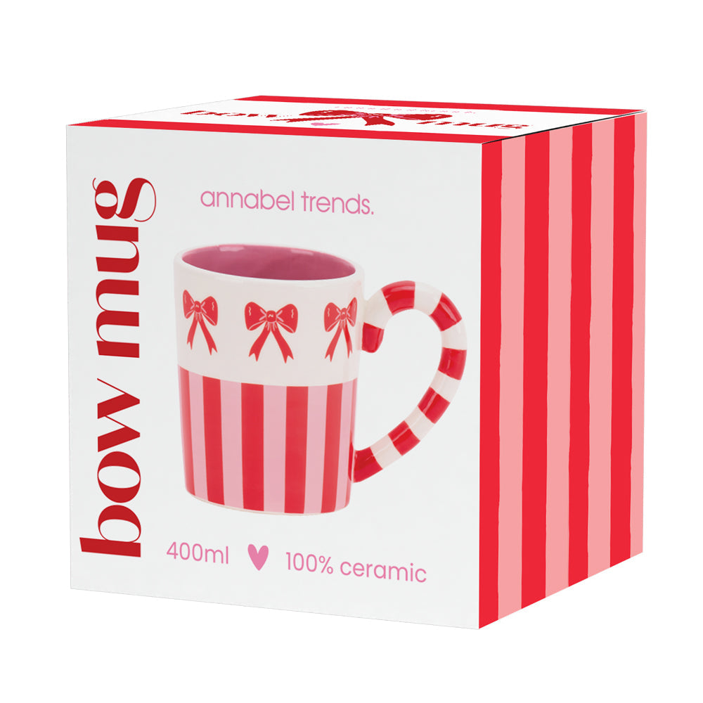 Annabel Trends Ceramic Mug Bow & Stripe