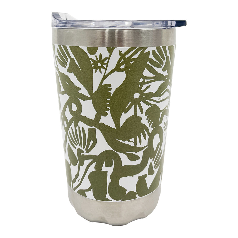 Annabel Trends Stainless Steel Coffee Mug Double Wall Design Abstract Gum