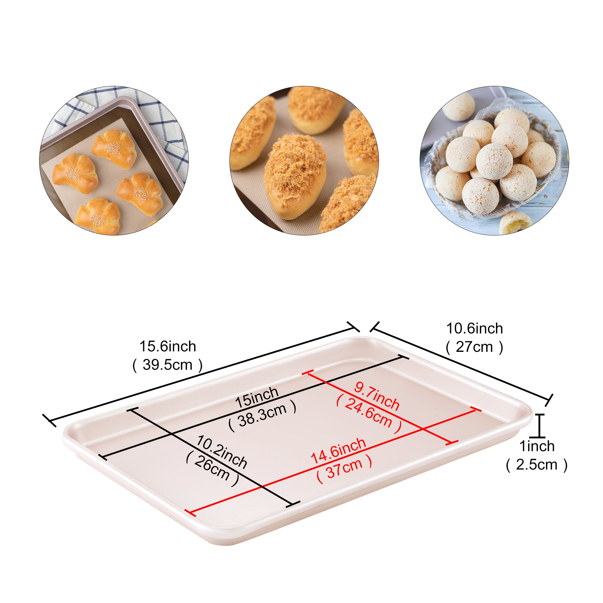 CHEFMADE Cookie Sheet Bake Tray 39cm (WK9121)