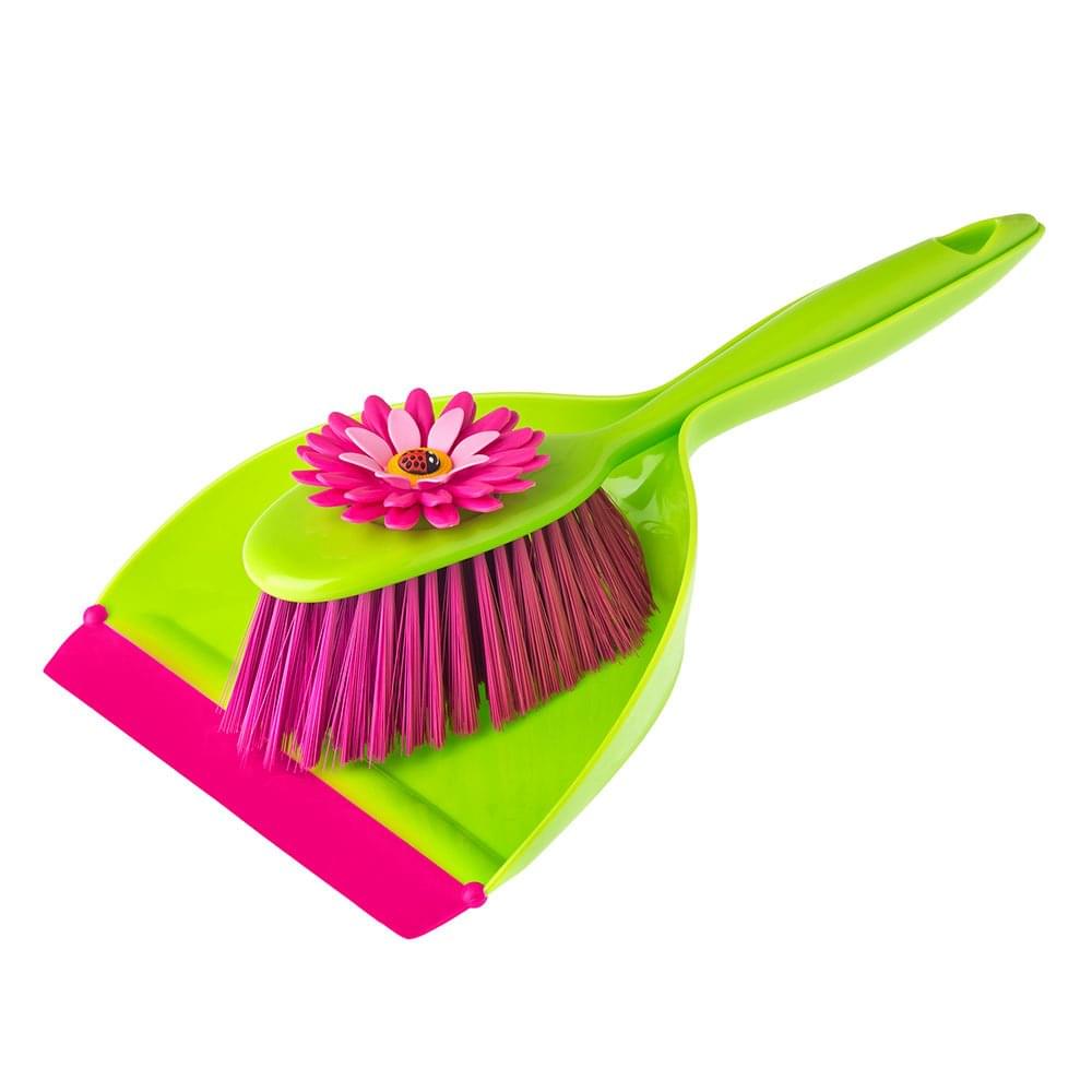 Vigar Flower Power Handy Dustpan Set