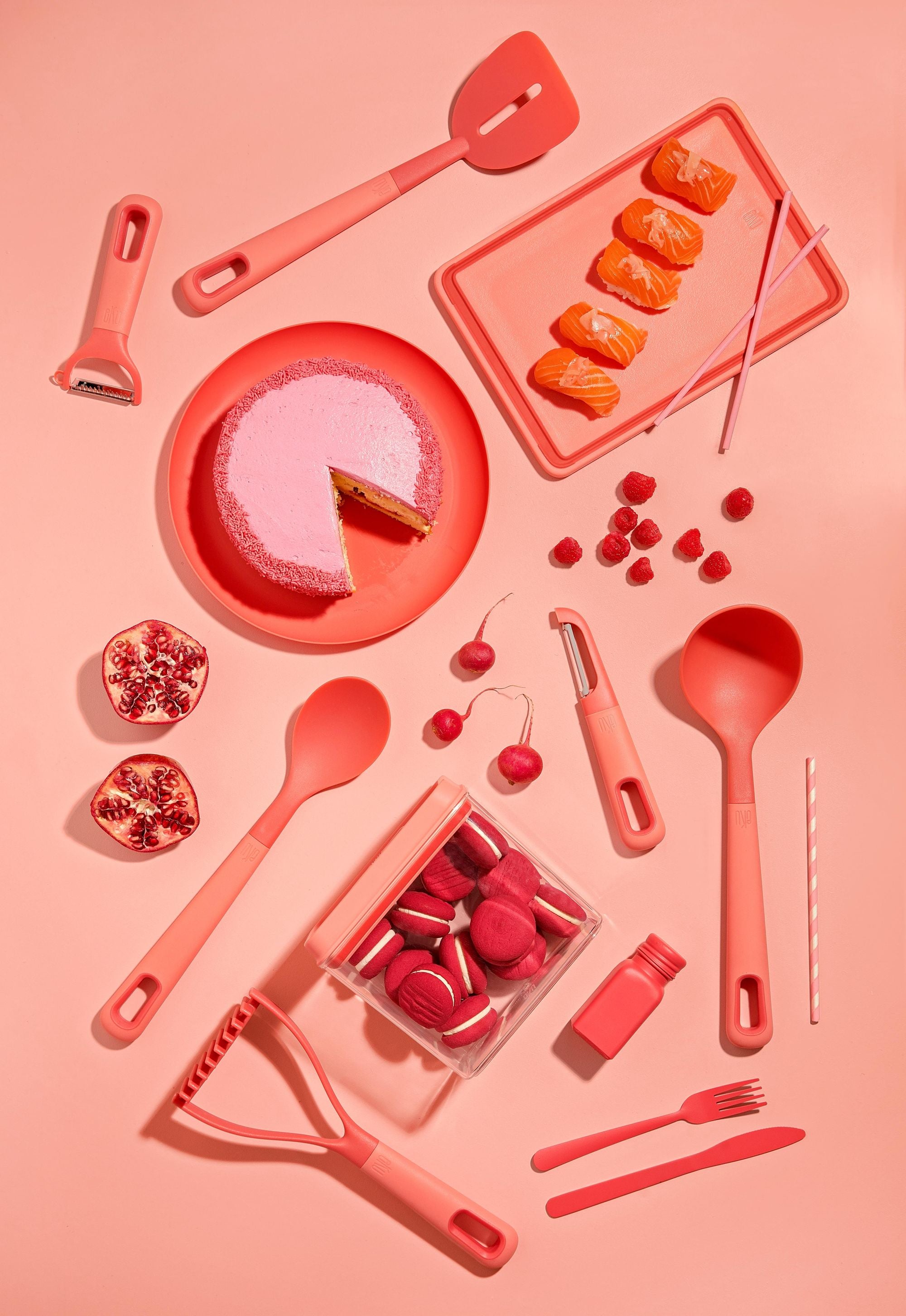 eKu Upcycle Small Prep Board - Salmon