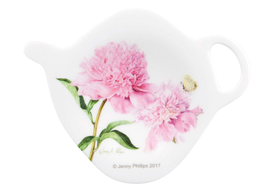Ashdene Pink Peonies Tea Bag Holder