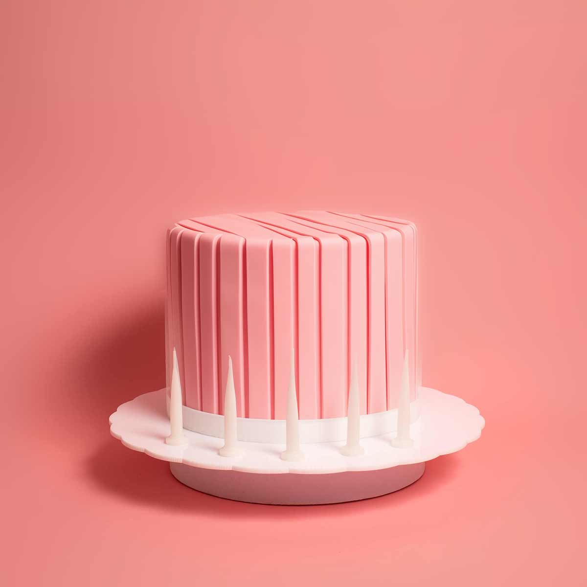 Cake & Candle Bullet Candles White 12 Pack