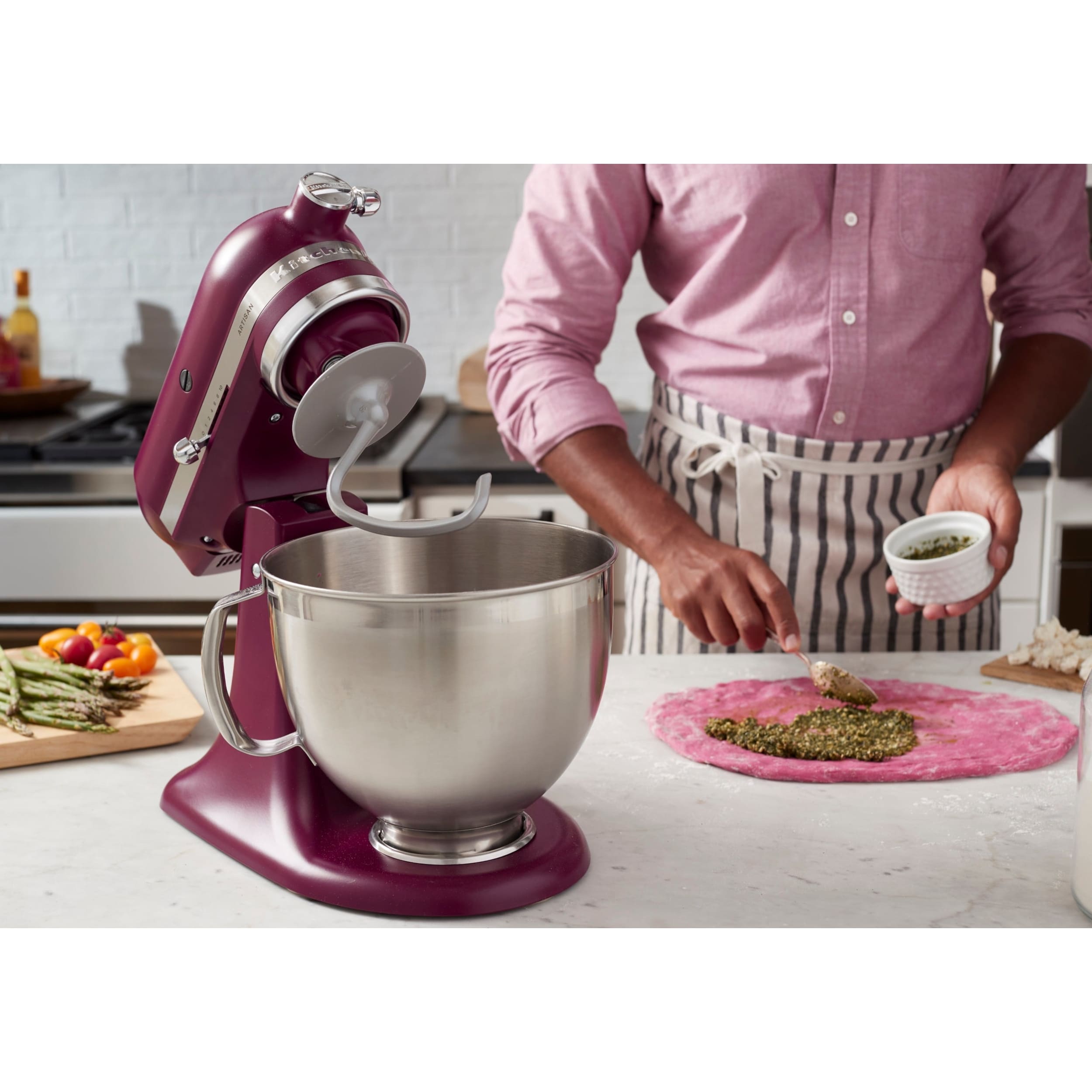 KitchenAid Artisan Tilt-Head Stand Mixer - Beetroot KSM195