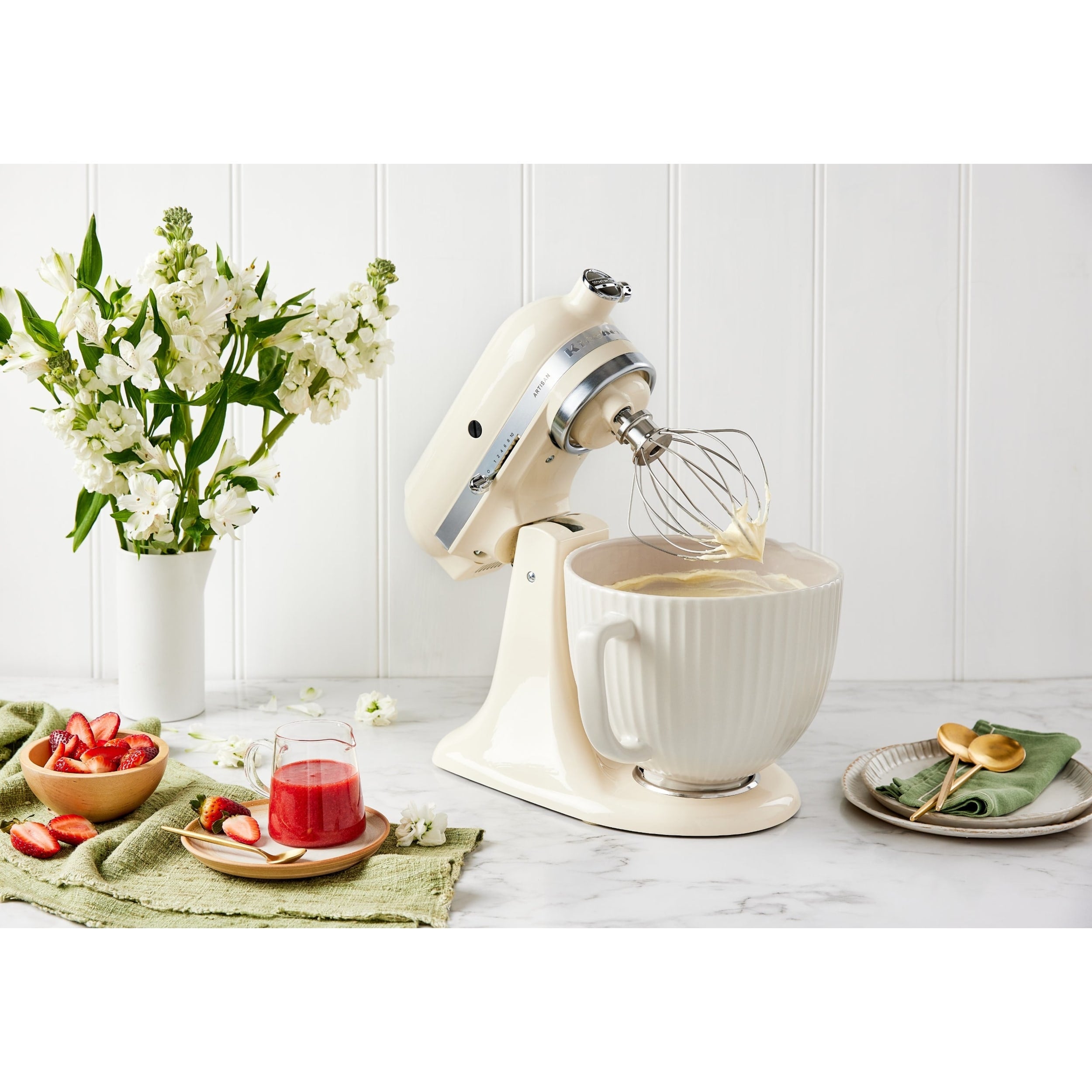 KitchenAid 4.7L Ceramic Bowl Classic Columns 5KSM2CB5PCC