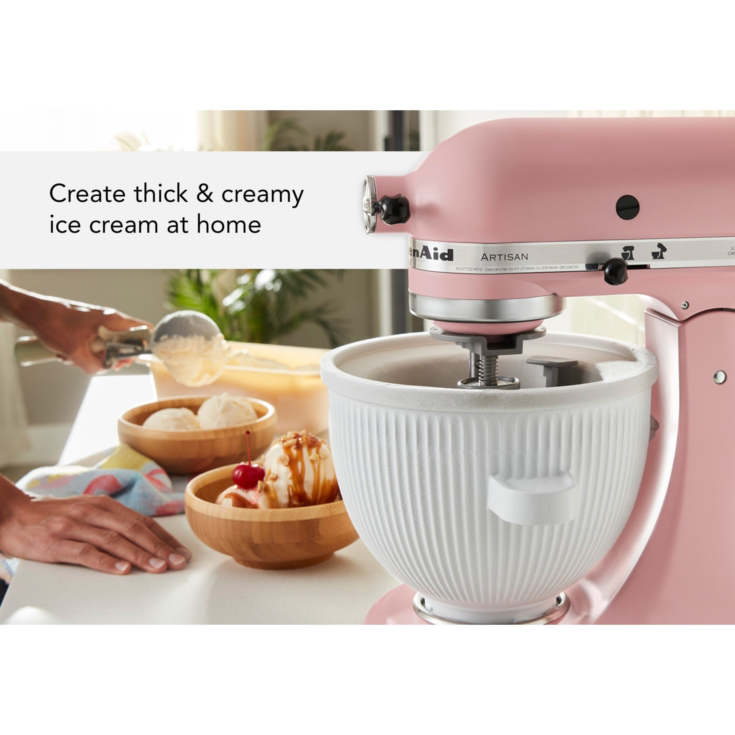 KitchenAid Ice Cream Bowl Attachment for Stand Mixer 5KSMICM