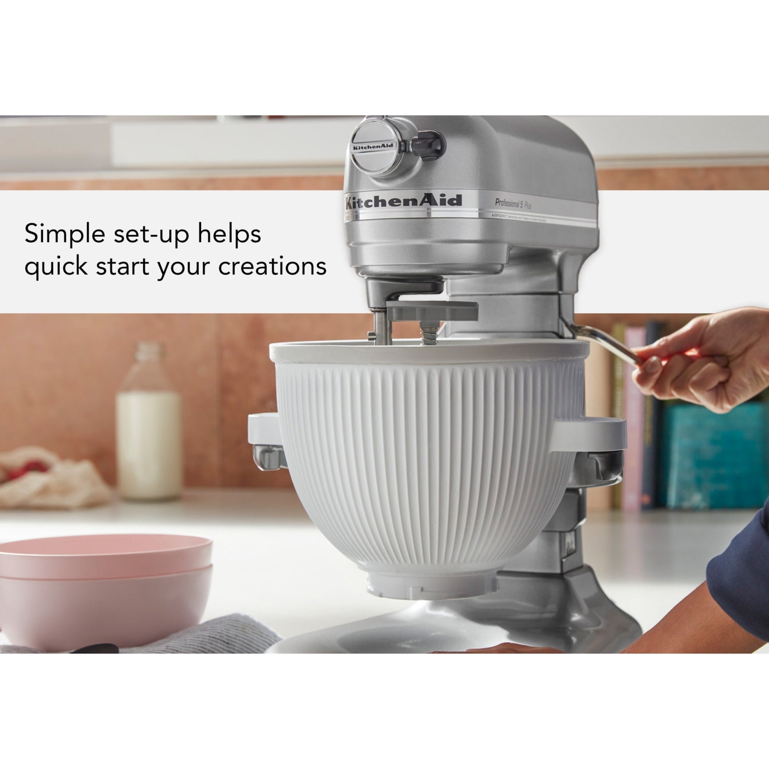 KitchenAid Ice Cream Bowl Attachment for Stand Mixer 5KSMICM