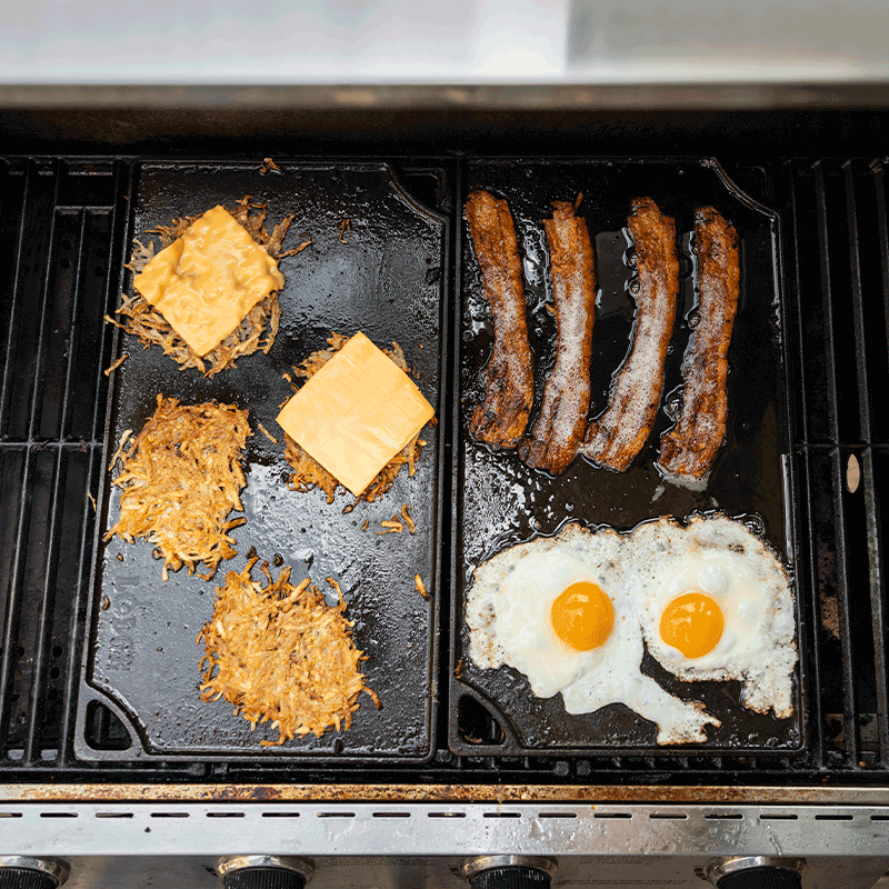 Lodge Cast Iron Double Play Reversible Grill & Griddle 42.5x24.1cm (16.75x9.5 Inch)