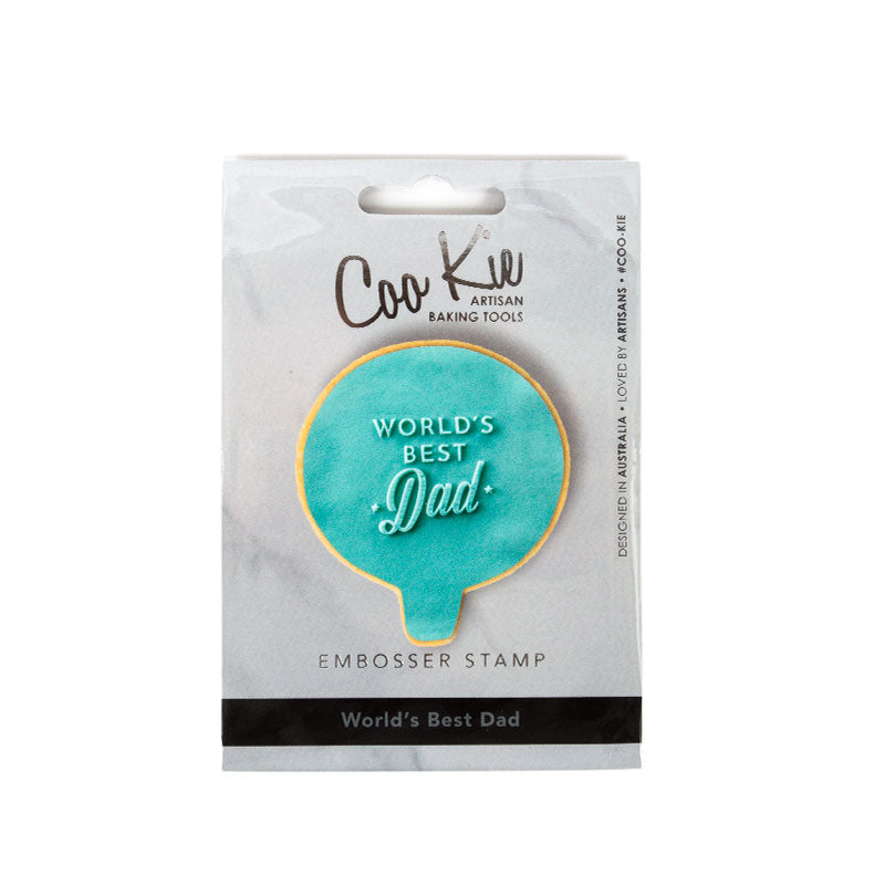 Coo Kie Embosser Stamp World's Best Dad