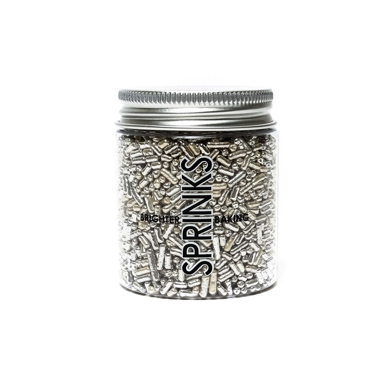 Sprinks Metallic Jimmies Silver 1mm 80g