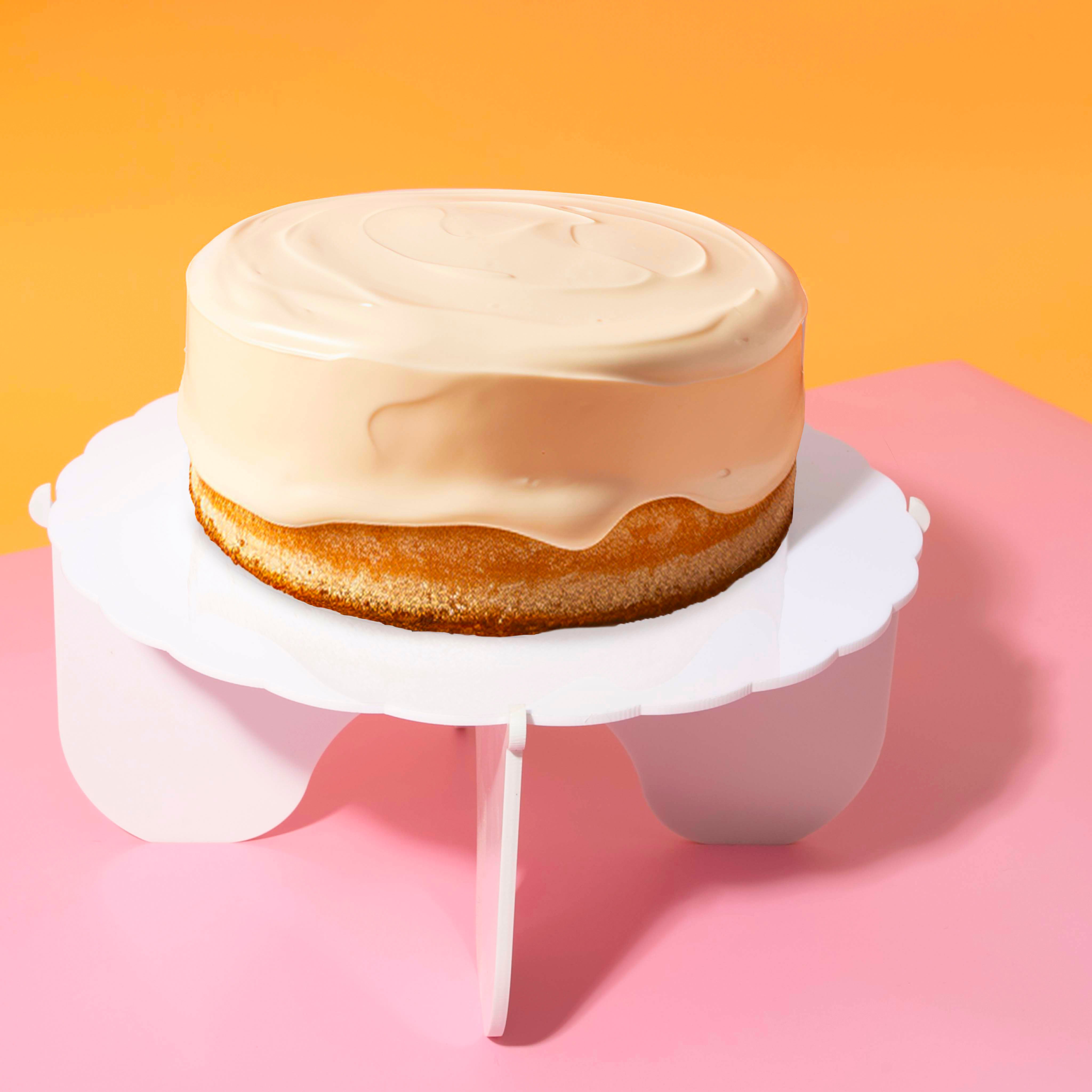Cake & Candle Plateau Gateau Cake Stand White 3 Piece