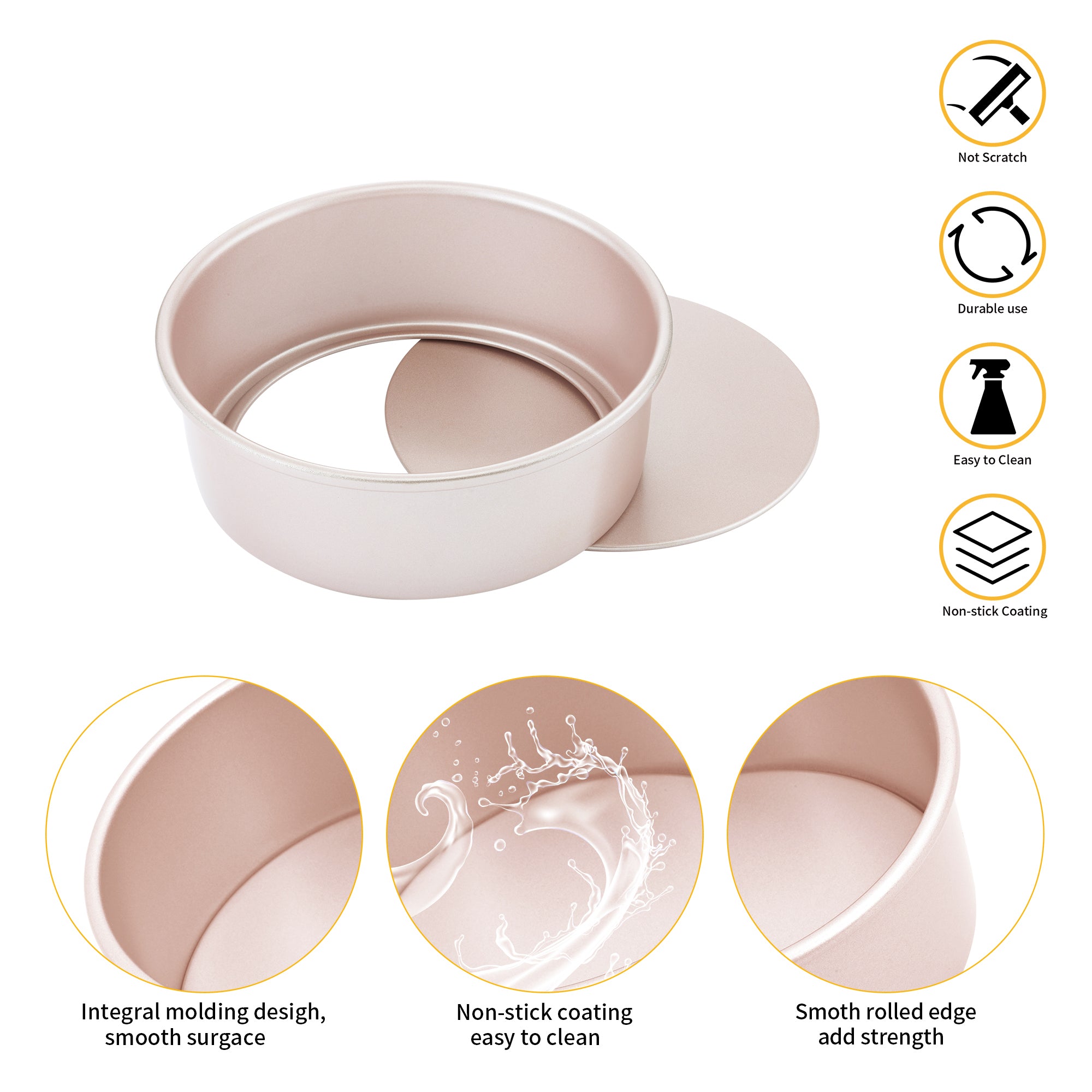 CHEFMADE Round Cake Pan with Loose Base 22cm (WK9053)
