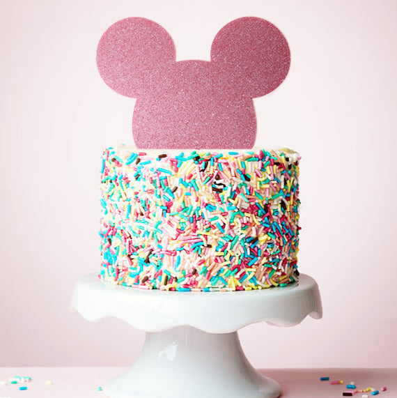 Sugar Crafty Mouse Cake Topper Pink