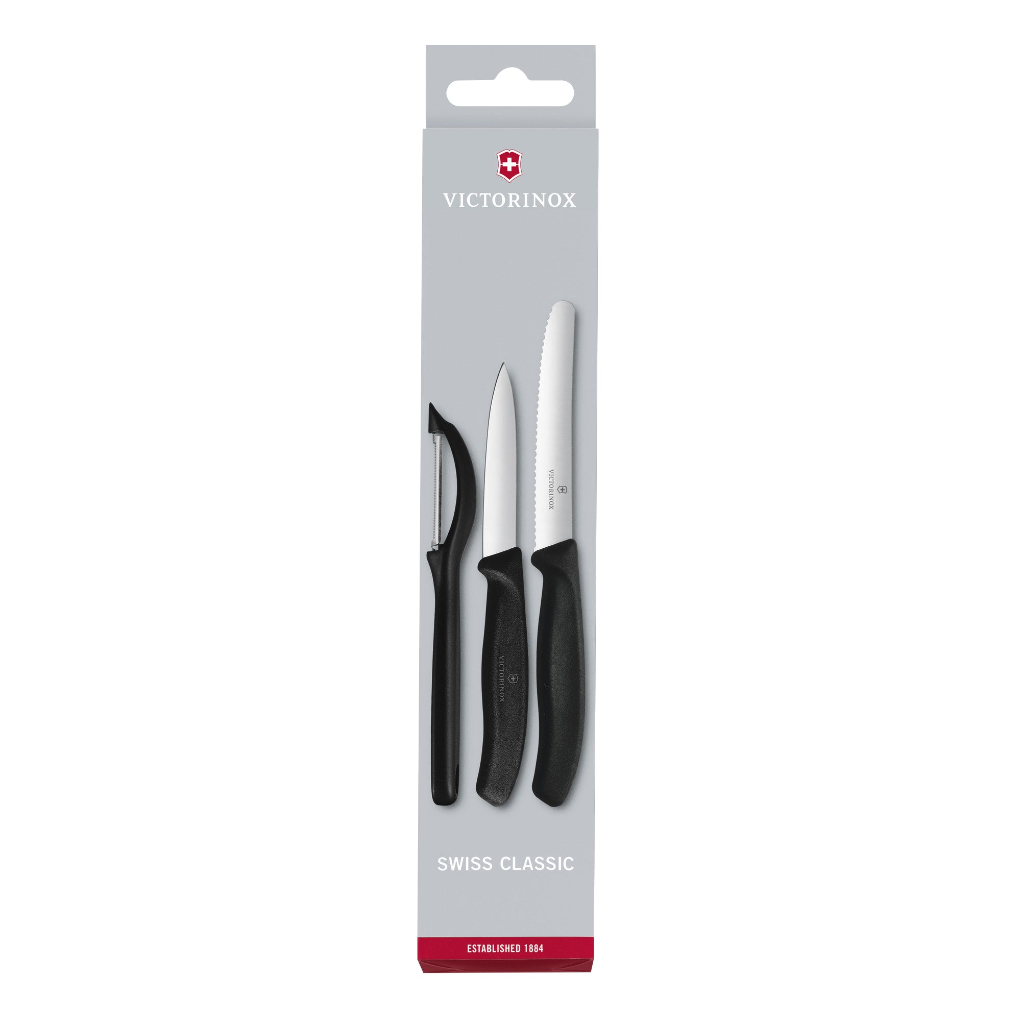 Victorinox Swiss Classic Paring Knife Set 3 Piece Black