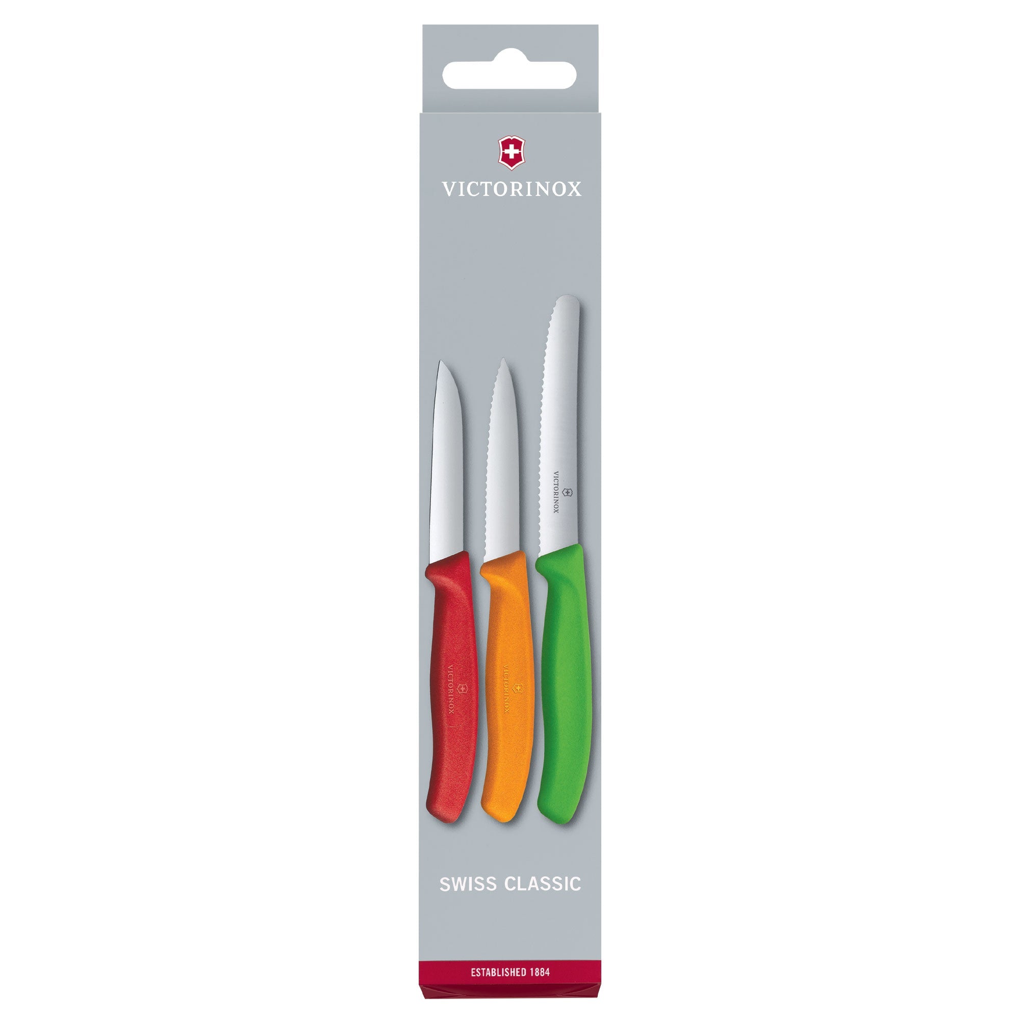 Victorinox Paring Knife Set Classic 3 Piece Chilli Red