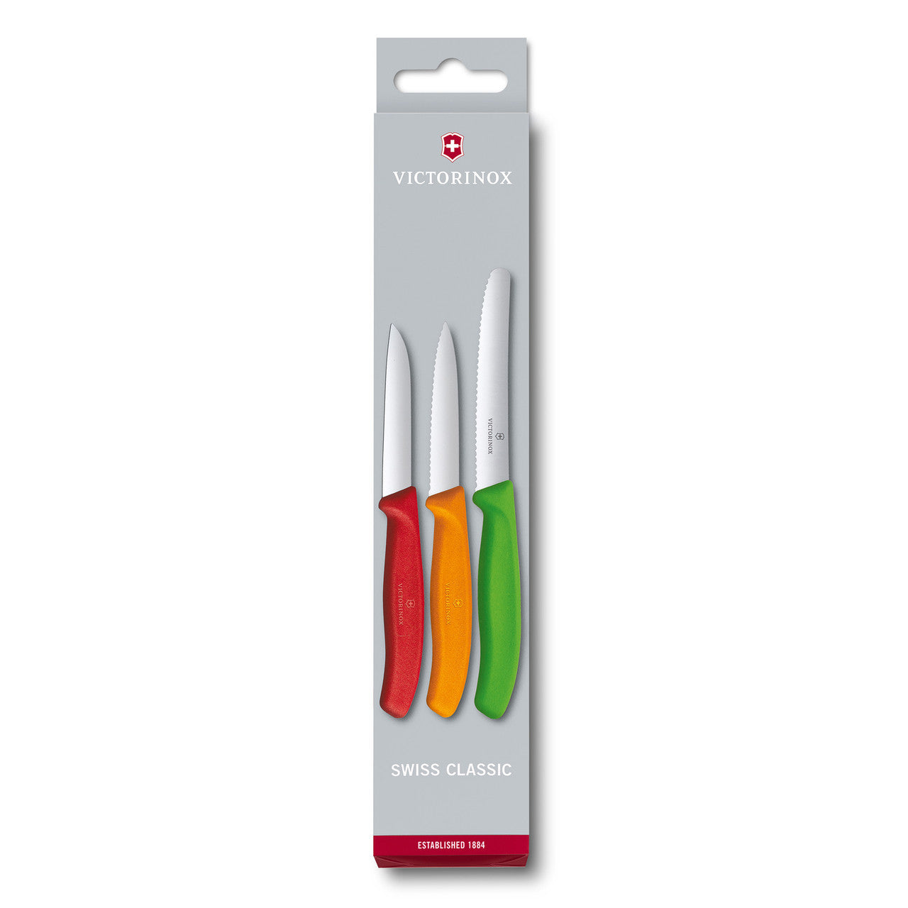 Victorinox Swiss Classic 3 Piece Paring New Ora Red Blue