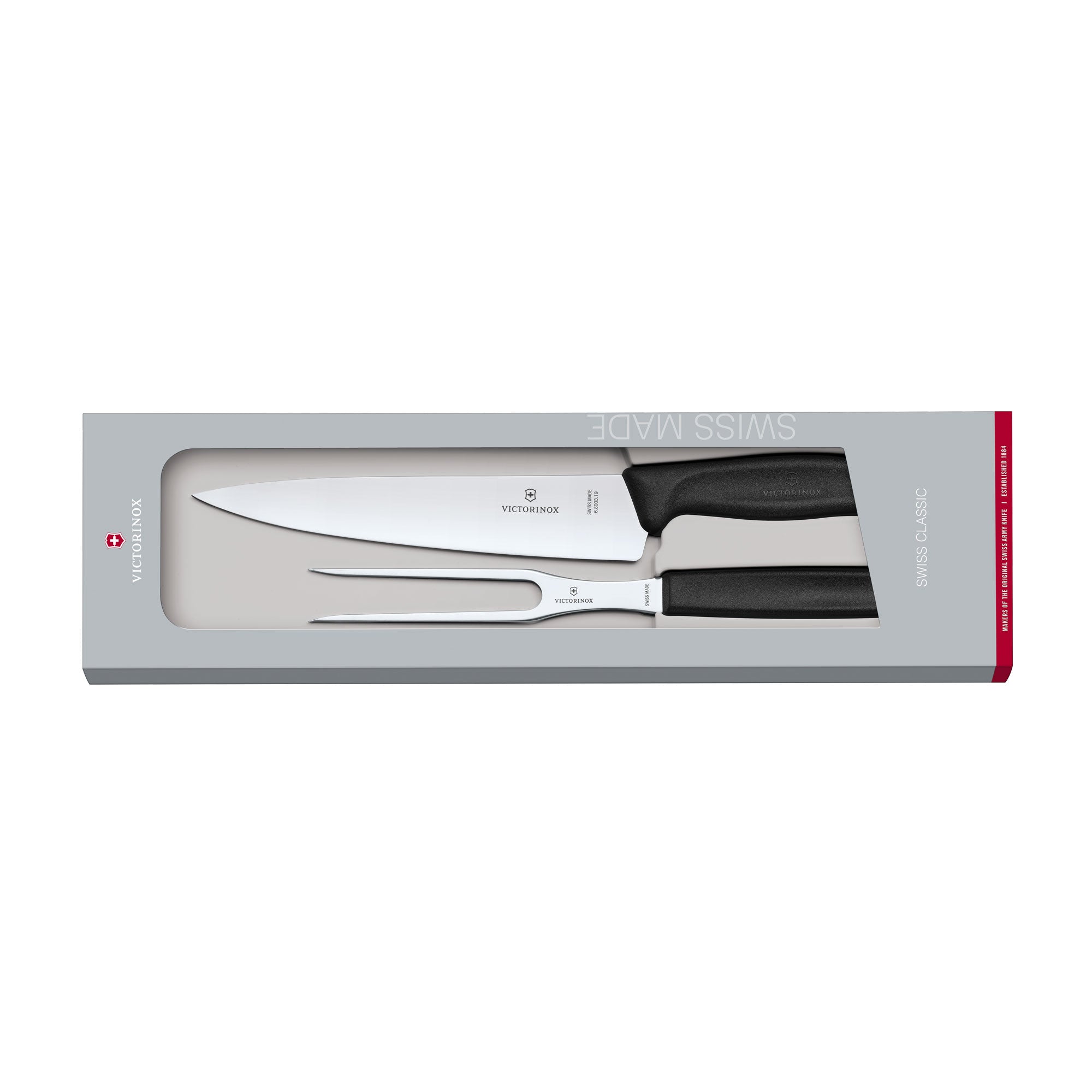 Victorinox Swiss Classic Carving Set, 2 pieces - Black