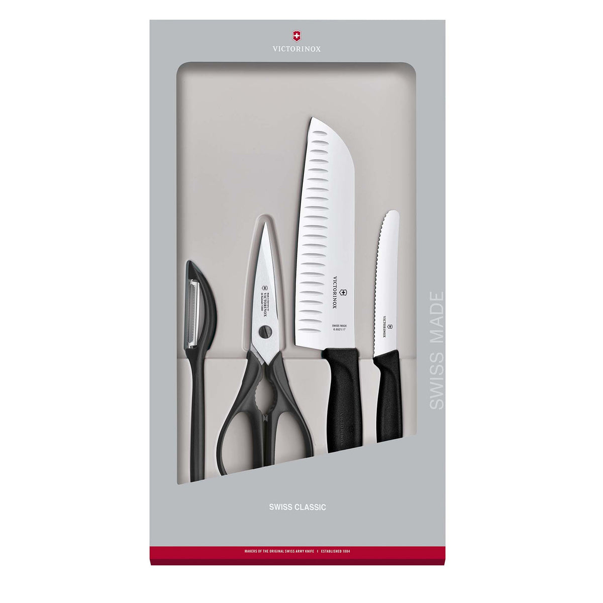 Victorinox Swiss Classic 4-Piece Kitchen Set (Black)