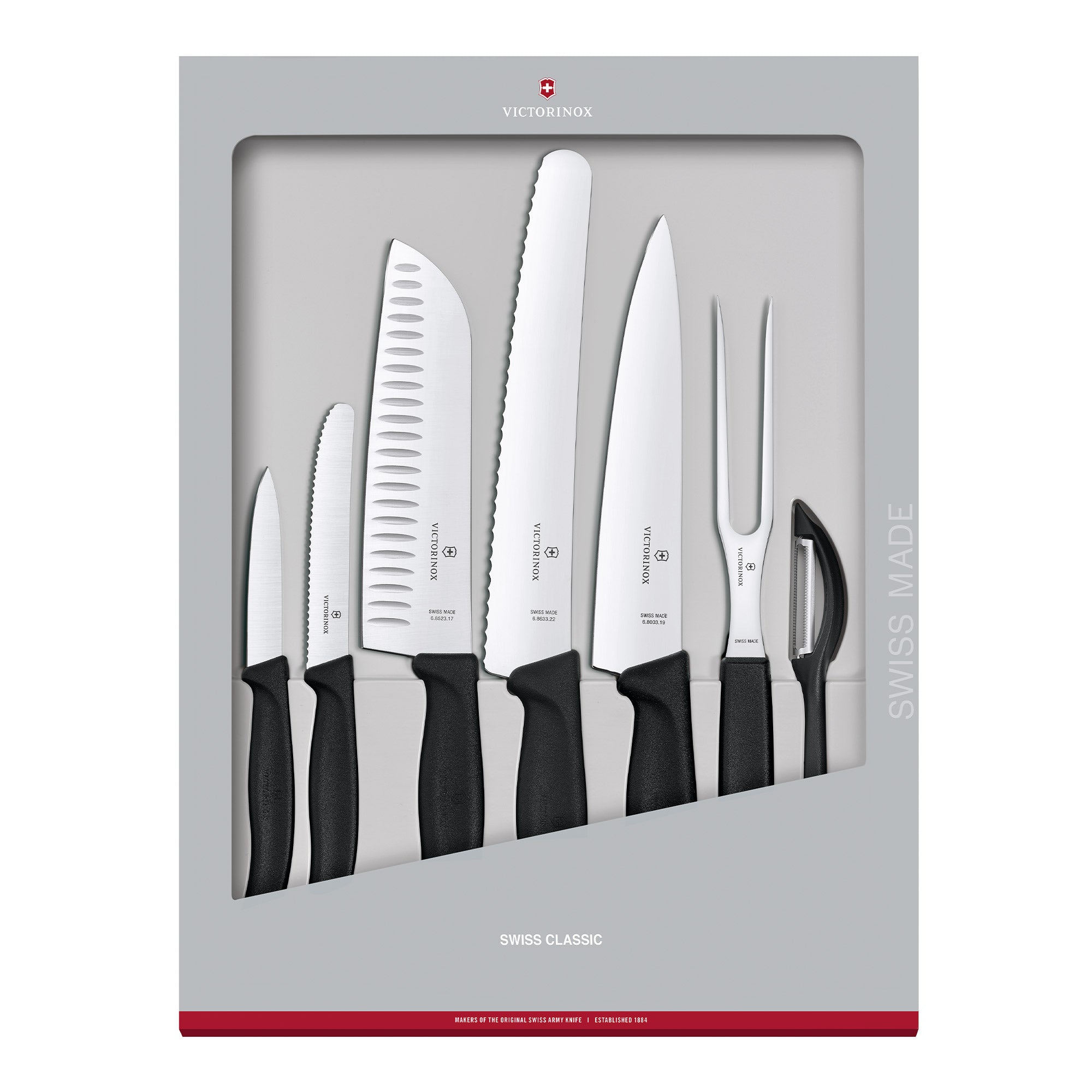 Victorinox Swiss Classic Kitchen Set, 7 pieces - Black