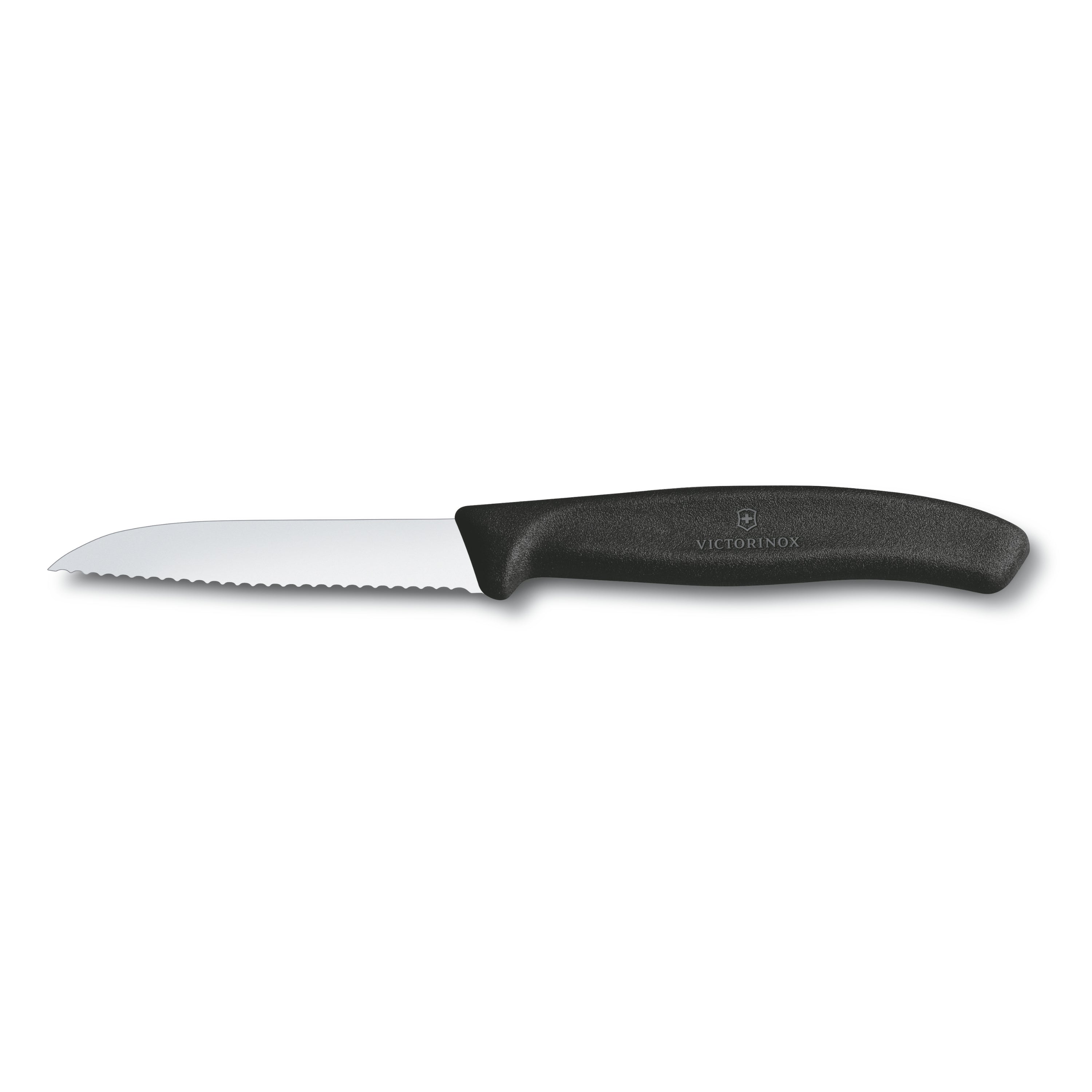 Victorinox Swiss Classic Paring Knife Drop Point Serrated 8cm (Black)