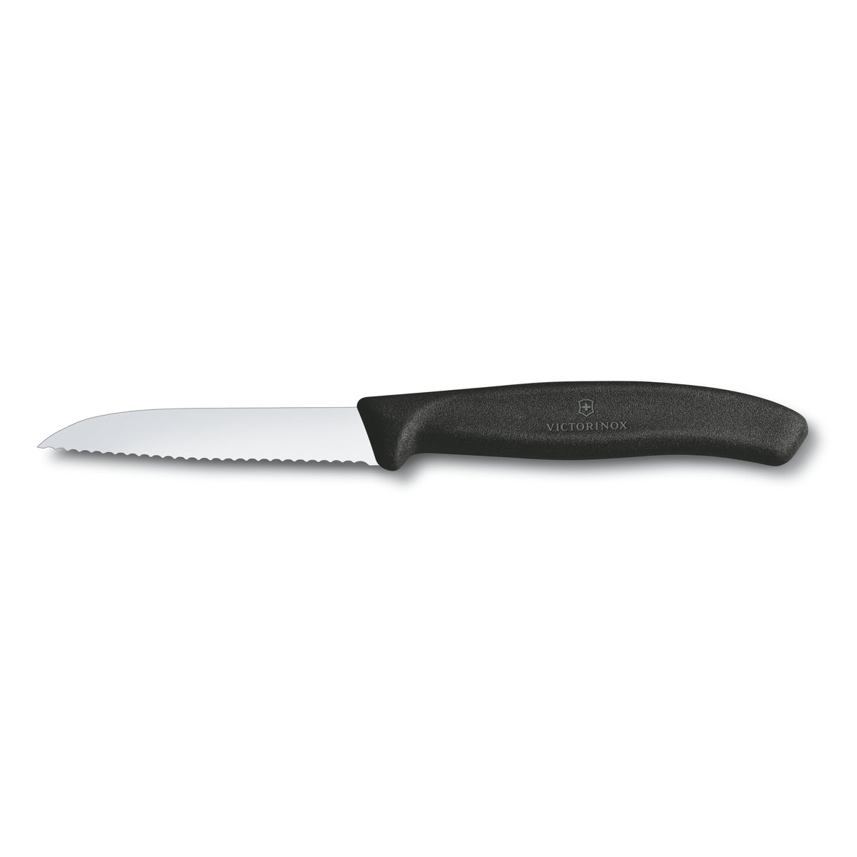 Victorinox Swiss Classic Paring Knife Drop Point Serrated 8cm (Black)