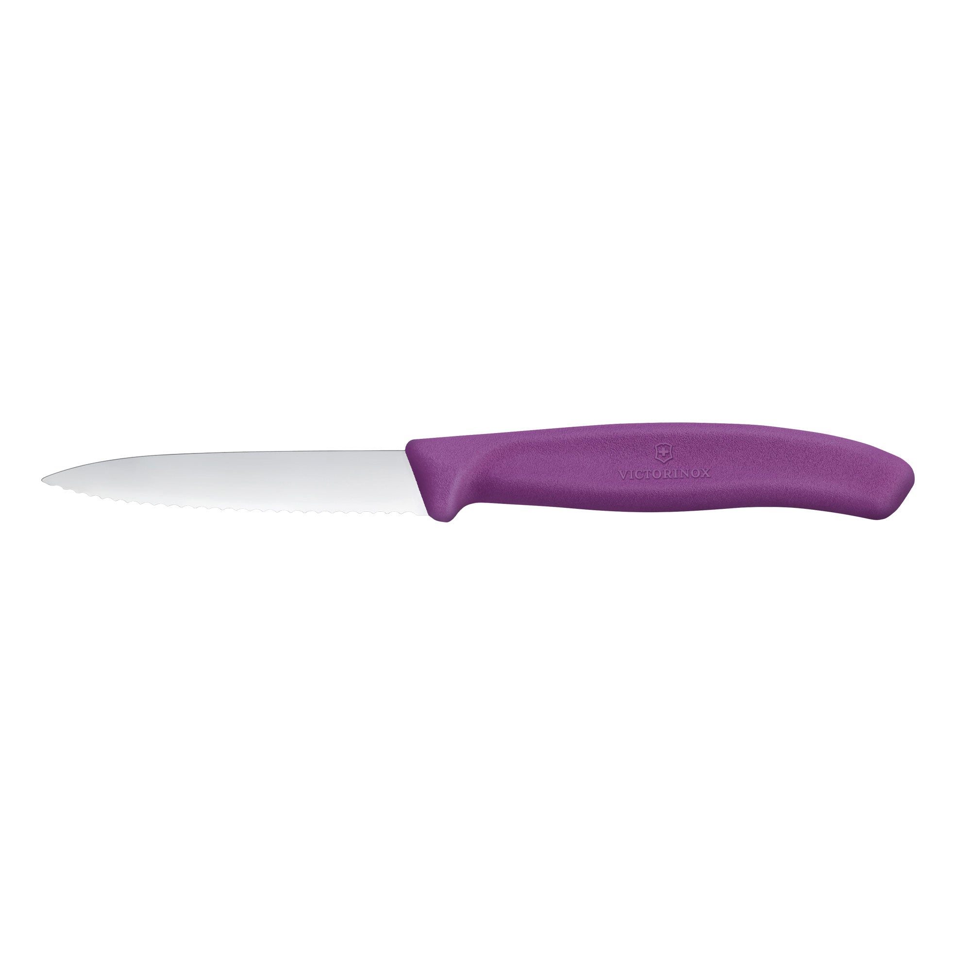 Victorinox Swiss Classic Paring Knife 8cm Wavy Edge Eggplant Purple
