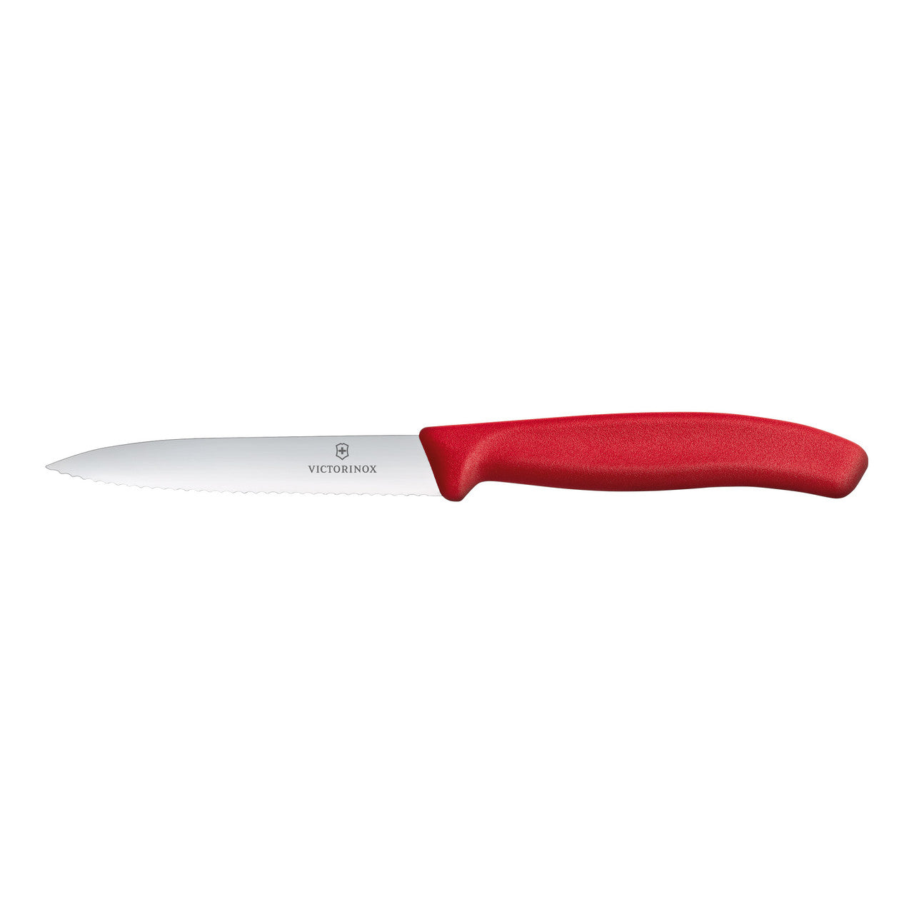 Victorinox Swiss Classic Paring Knife, 10cm, Wavy Edge - Red