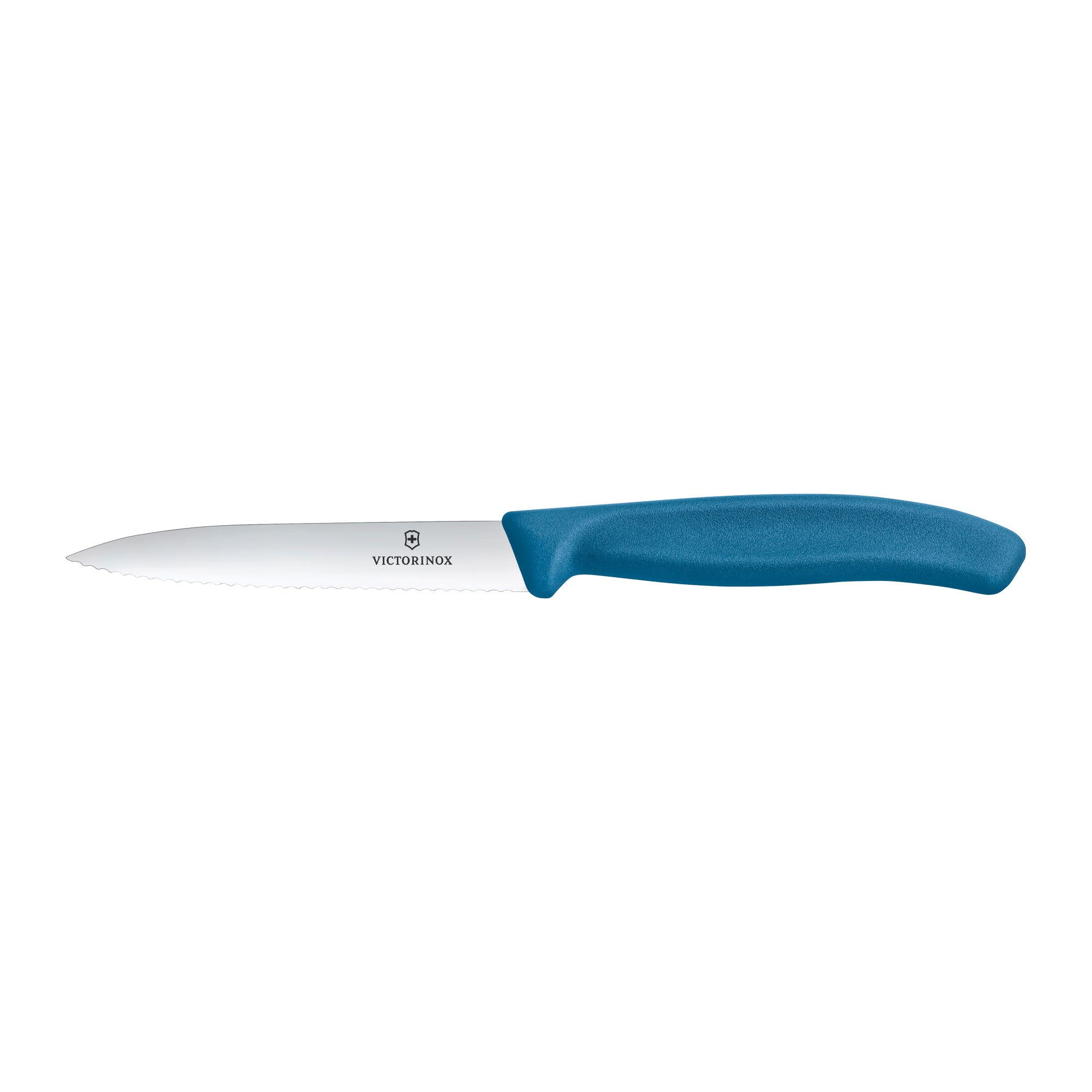 Victorinox Swiss Classic Paring Knife Wavy Edge 10cm Blueberry Blue
