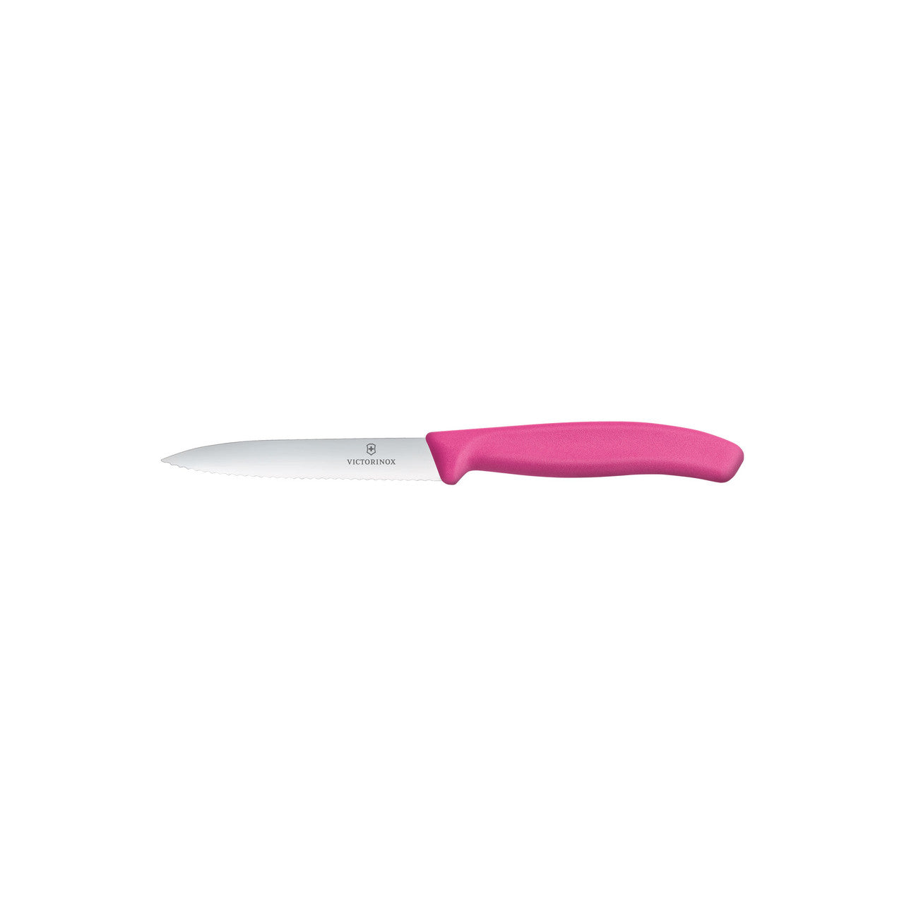 Victorinox Swiss Classic Paring Knife, 10cm, Wavy Edge - Pink