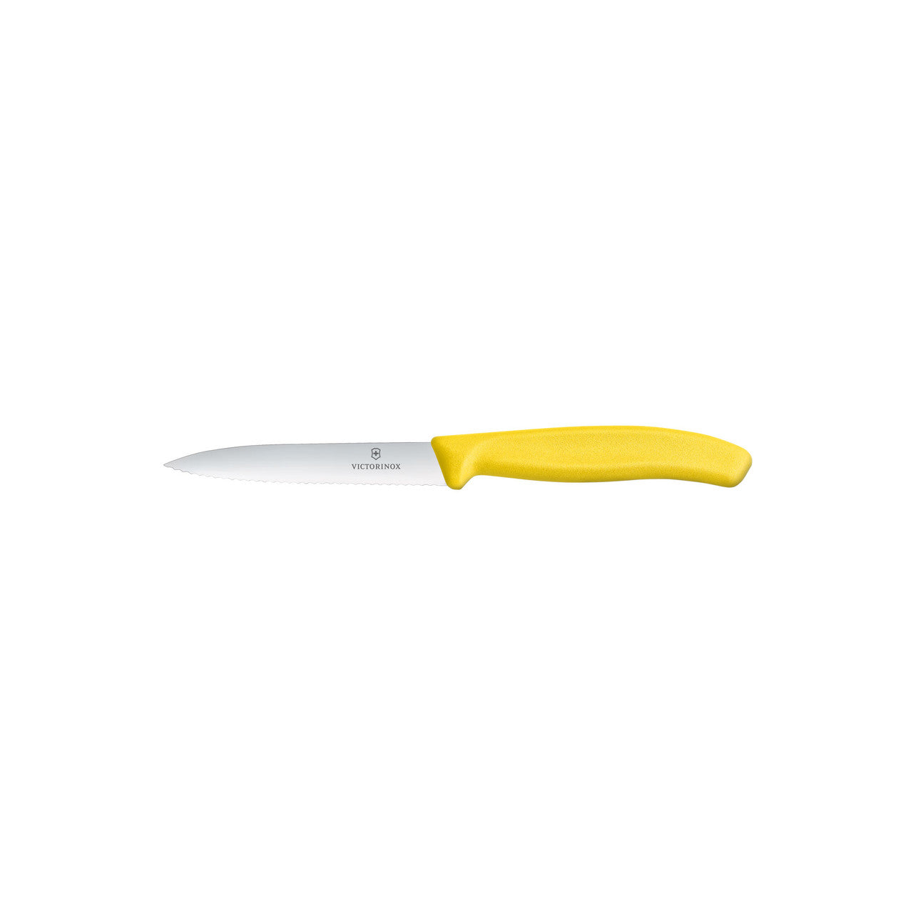 Victorinox Swiss Classic Paring Knife, 10cm, Wavy Edge - Yellow