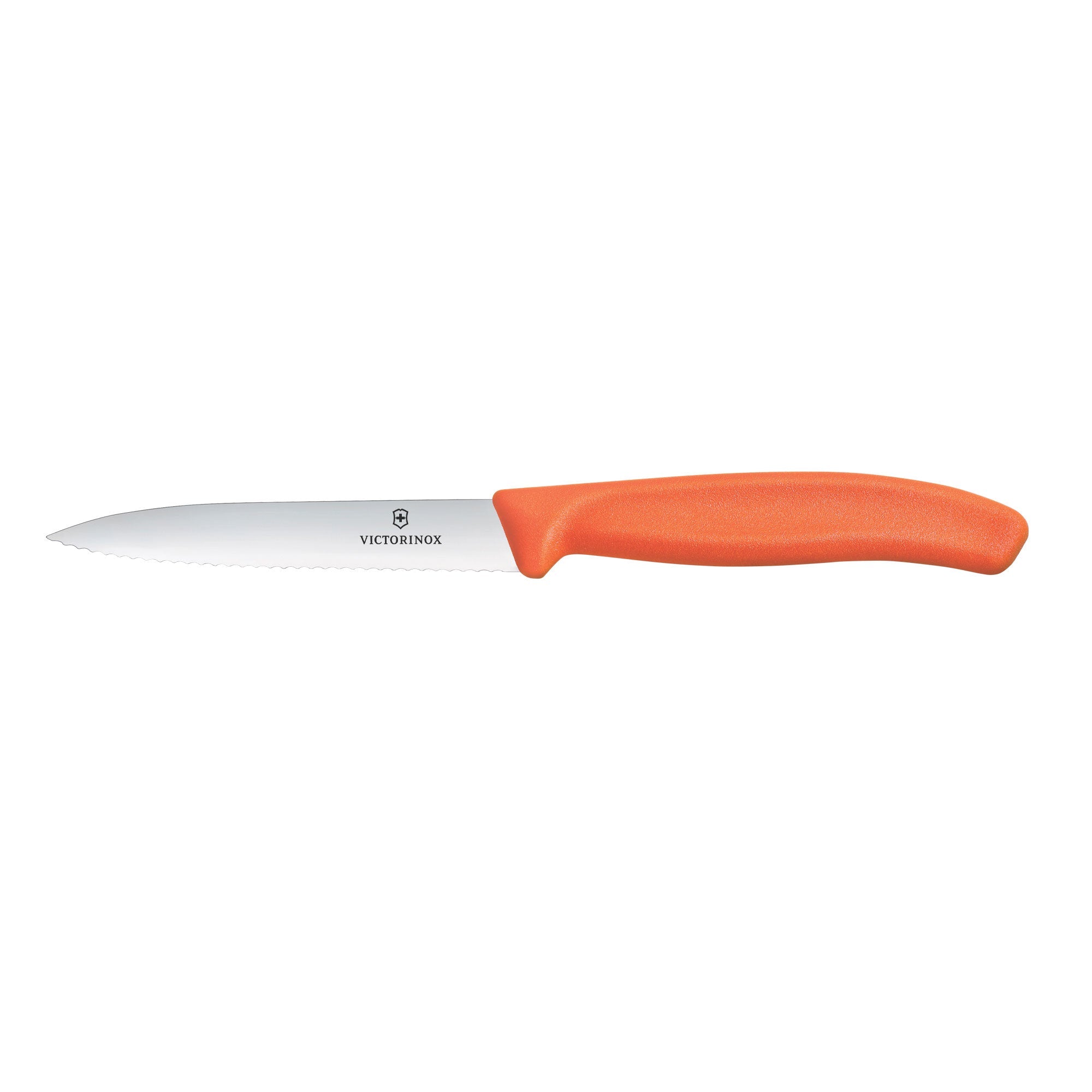 Victorinox Swiss Classic Paring Knife Wavy Edge 10cm Tangerine Orange