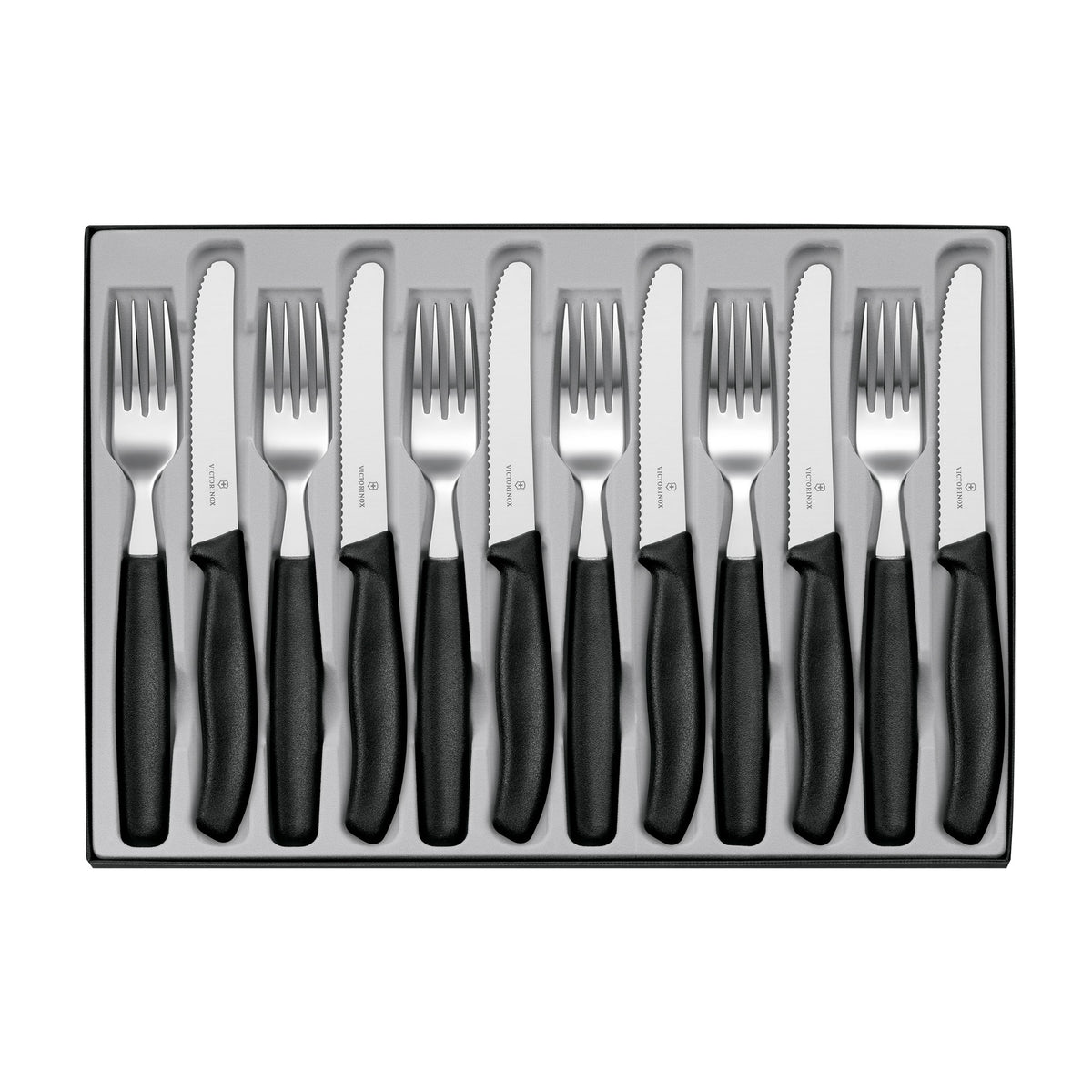 Victorinox Swiss Classic 12-Piece Table Set (Black)
