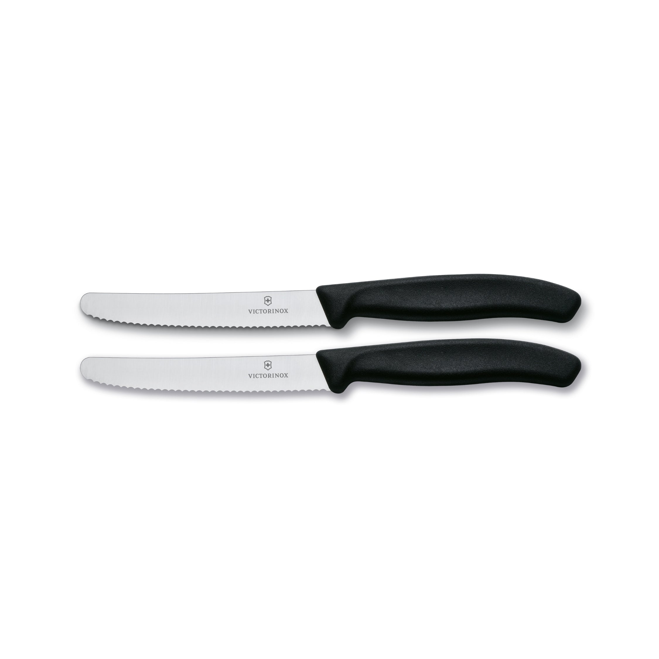 Victorinox Swiss Classic Steak & Tomato Knife 11cm - Black (2 Pack)