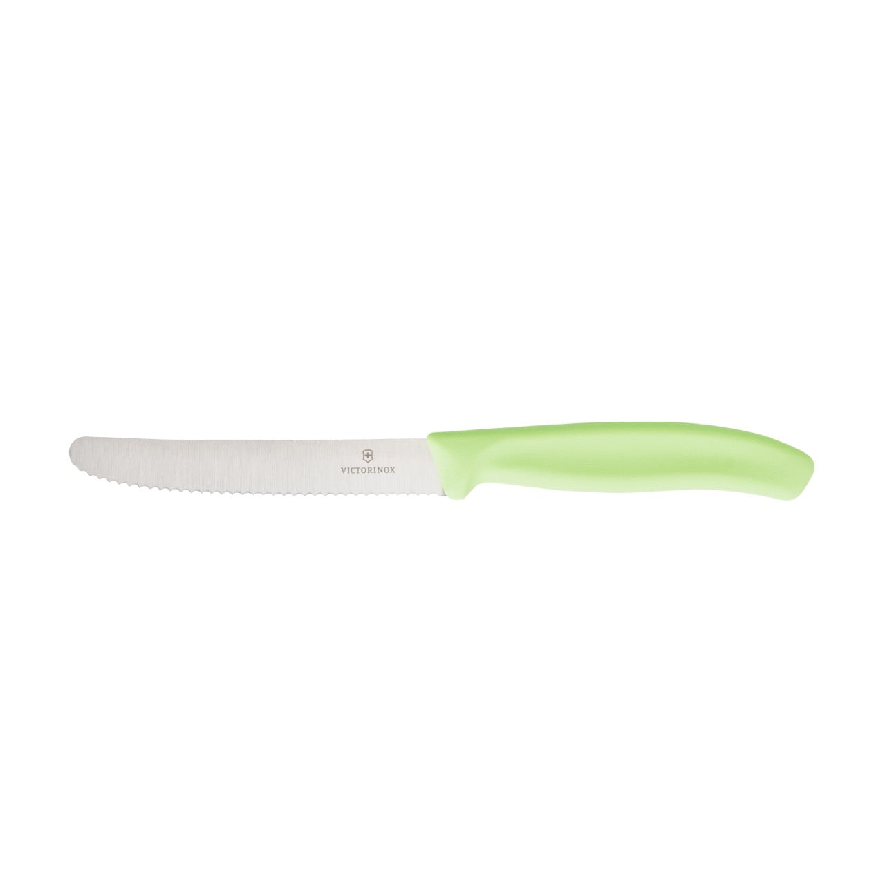 Victorinox Steak & Tomato Knife, Wavy Edge 11cm - Lime Light