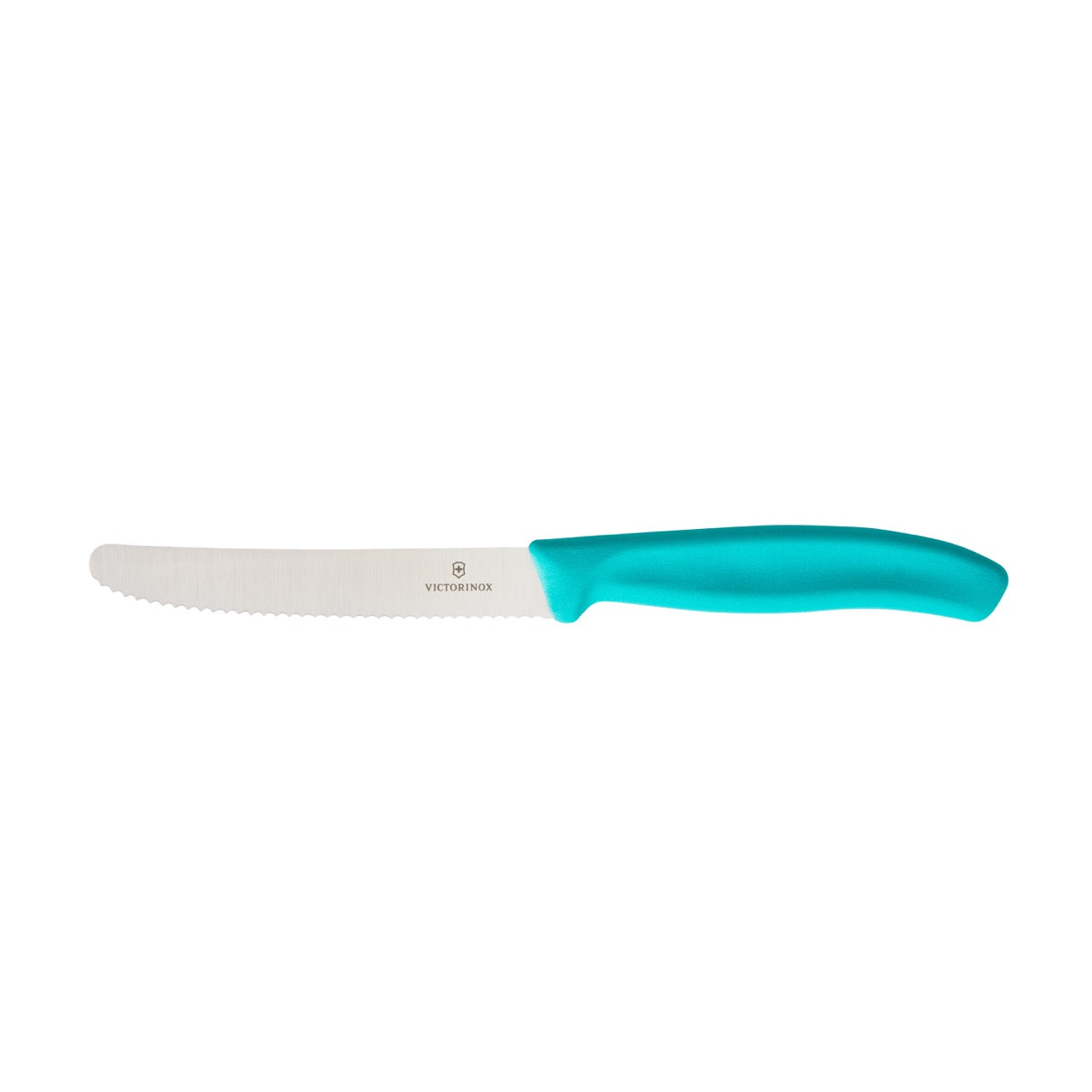Victorinox Steak & Tomato Knife, Wavy Edge 11cm - Turquoise Treasure