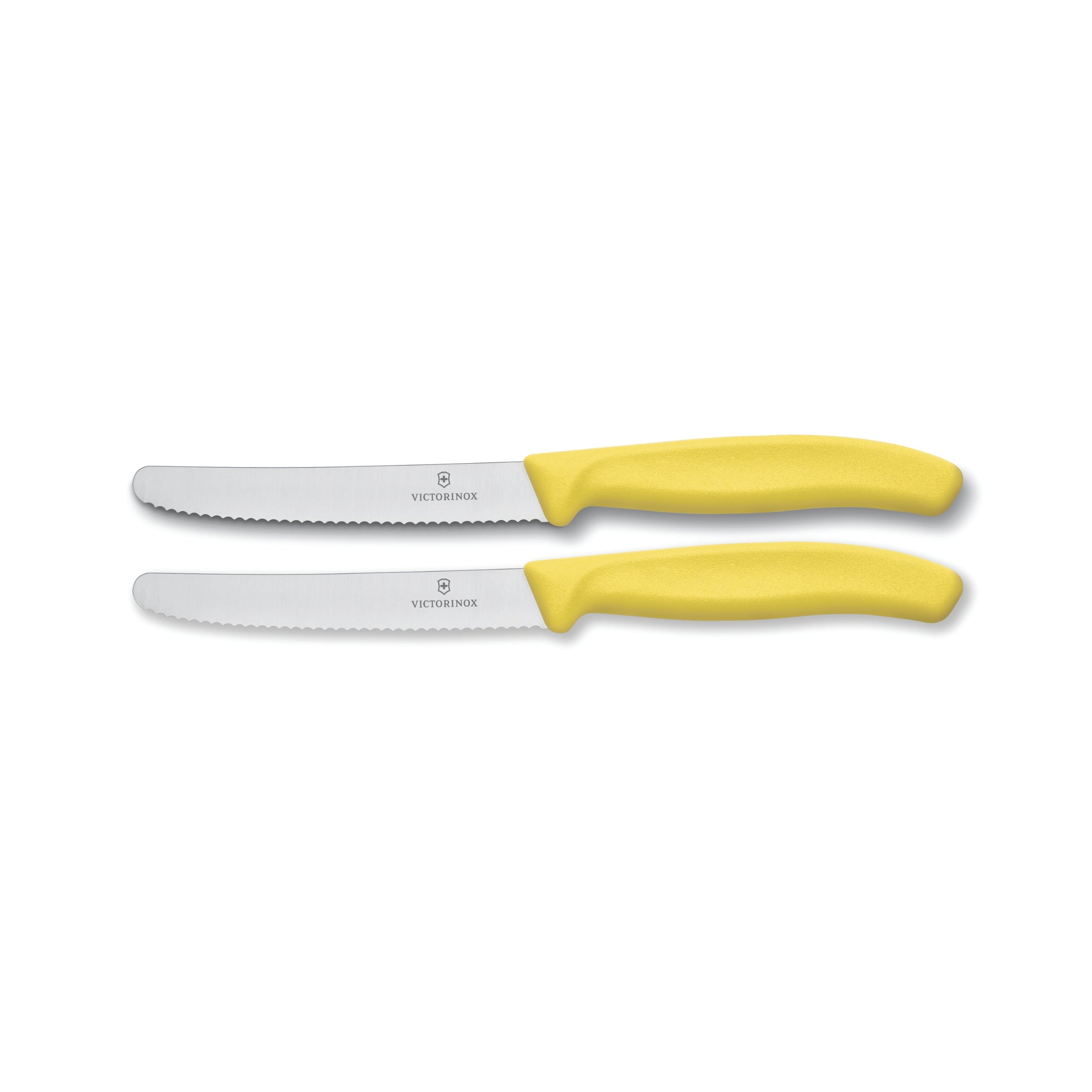 Victorinox Swiss Classic Steak & Tomato Knife 11cm - Yellow (2 Pack)