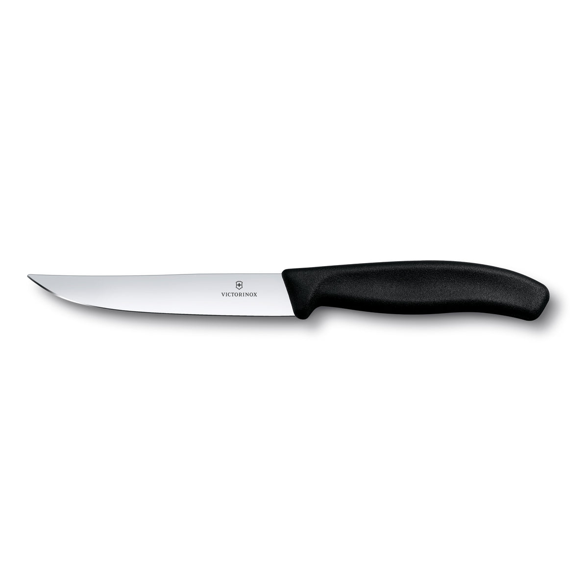 Victorinox Swiss Classic Steak Knife Straight Edge Wide Blade 12cm (Black)