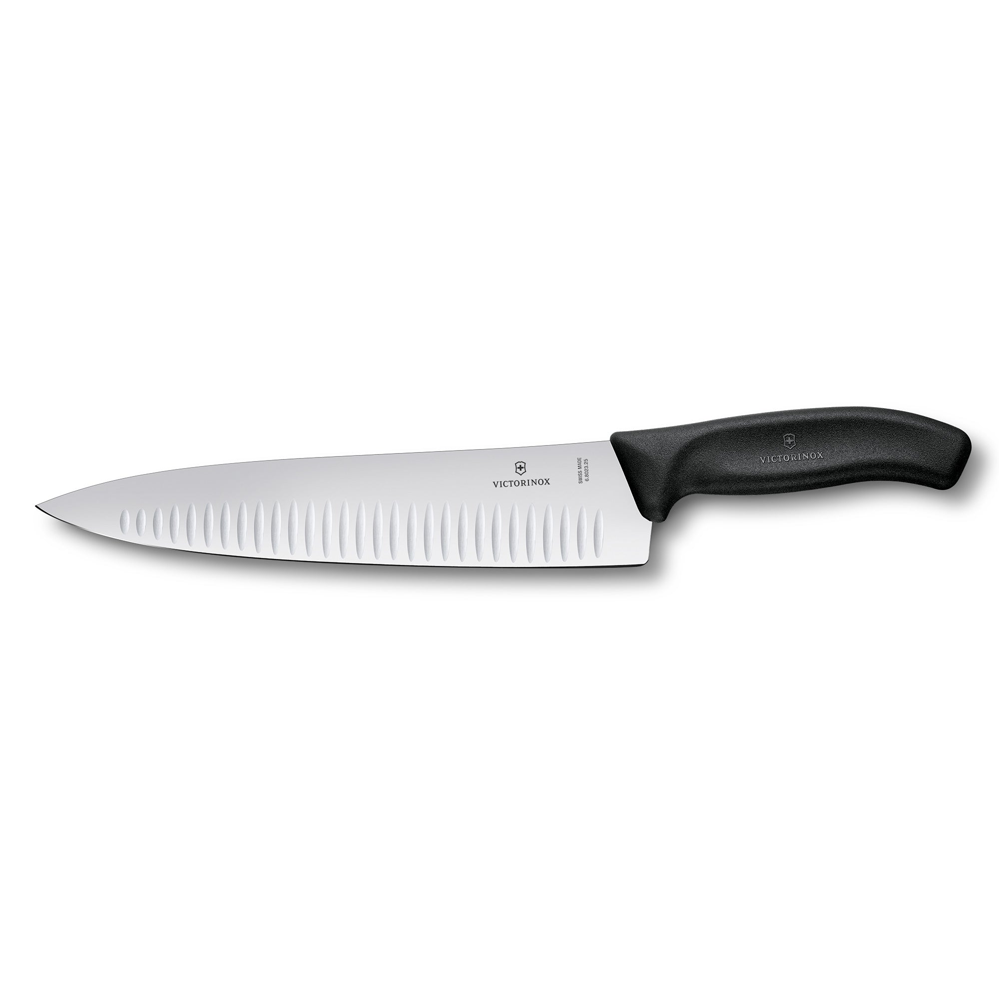 Victorinox Cooks-Carving Knife,25cm,Fluted Blade,Classic - Black,Blister