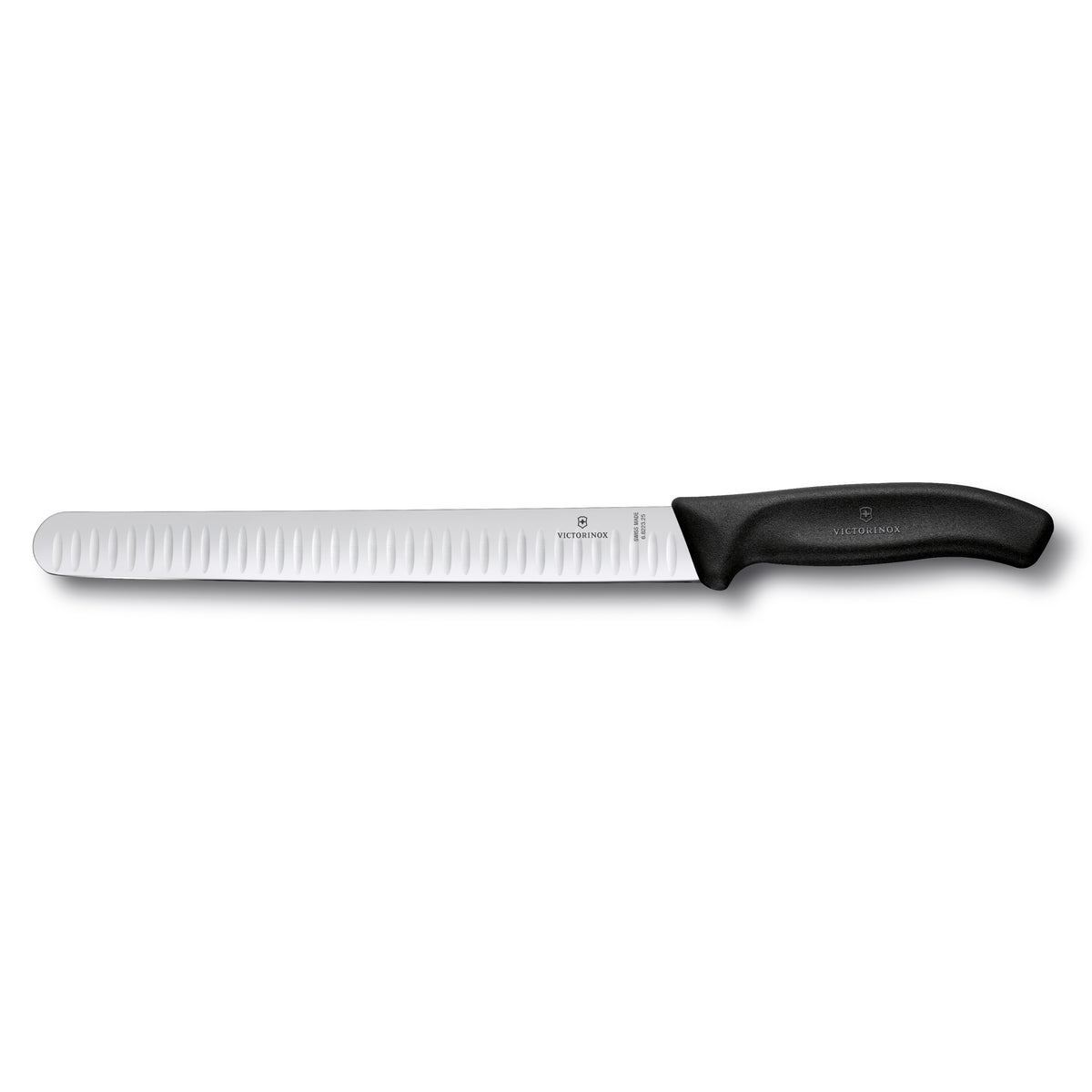 Victorinox Swiss Classic Slicing Knife Fluted Blade 25cm (Black)