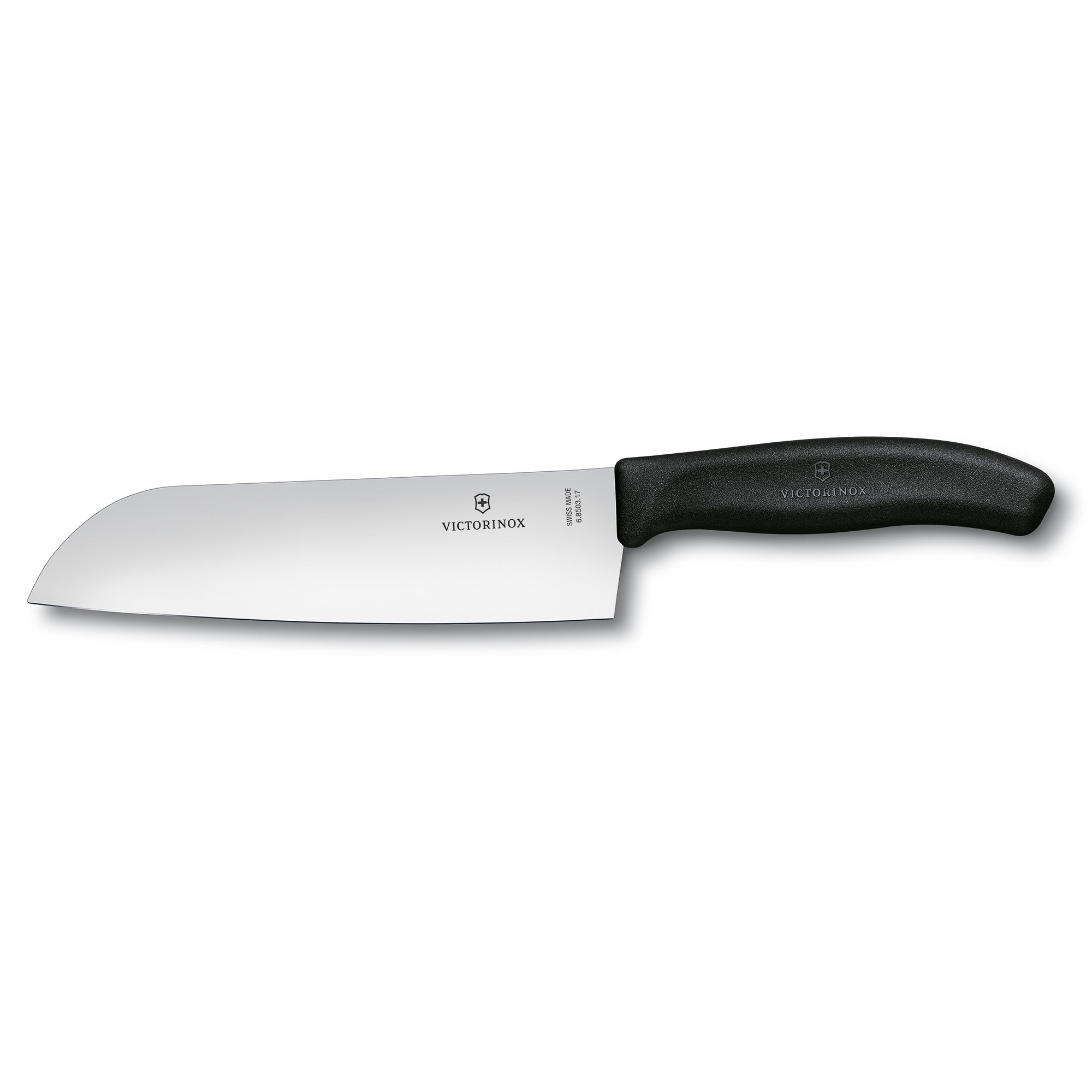 Victorinox Santoku Knife,17cm,Wide Blade,Classic - Black,Blister
