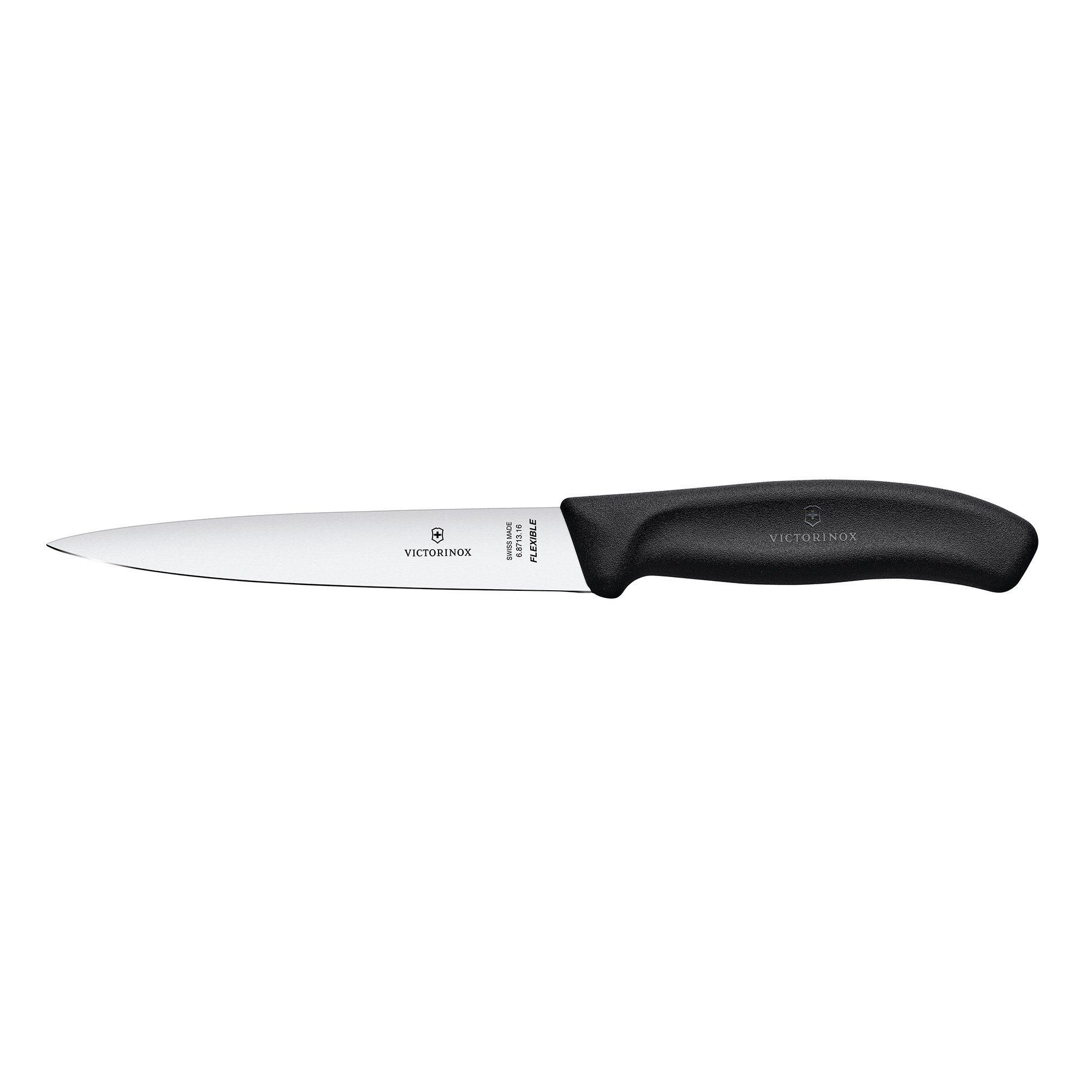 Victorinox Swiss Classic Filleting Knife, 16cm - Black