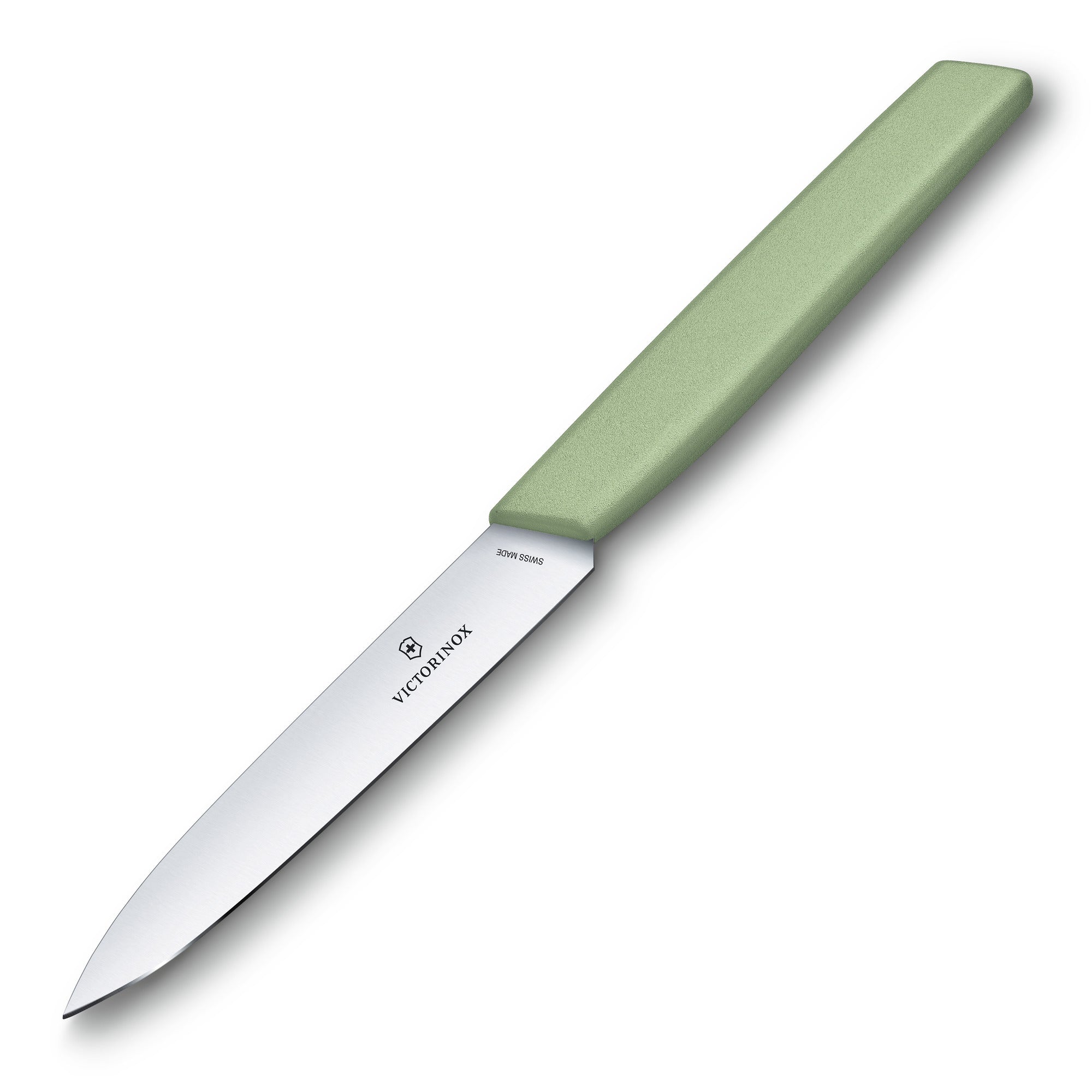 Victorinox Swiss Modern Paring Knife, 10cm Straight Edge - Moss